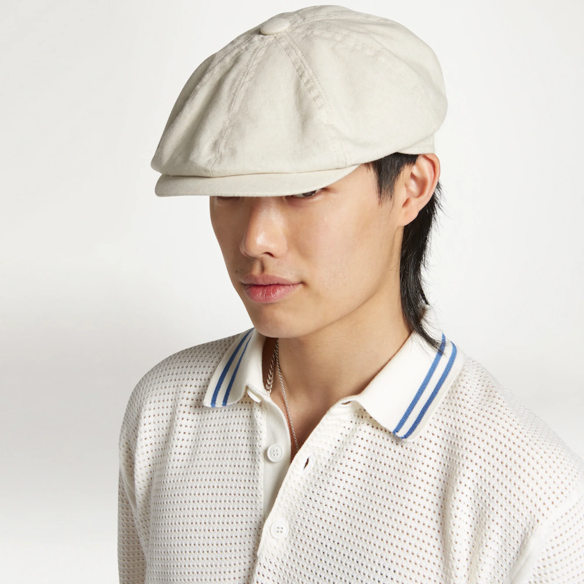 Manors Linen Baker Boy Cap - Image 3