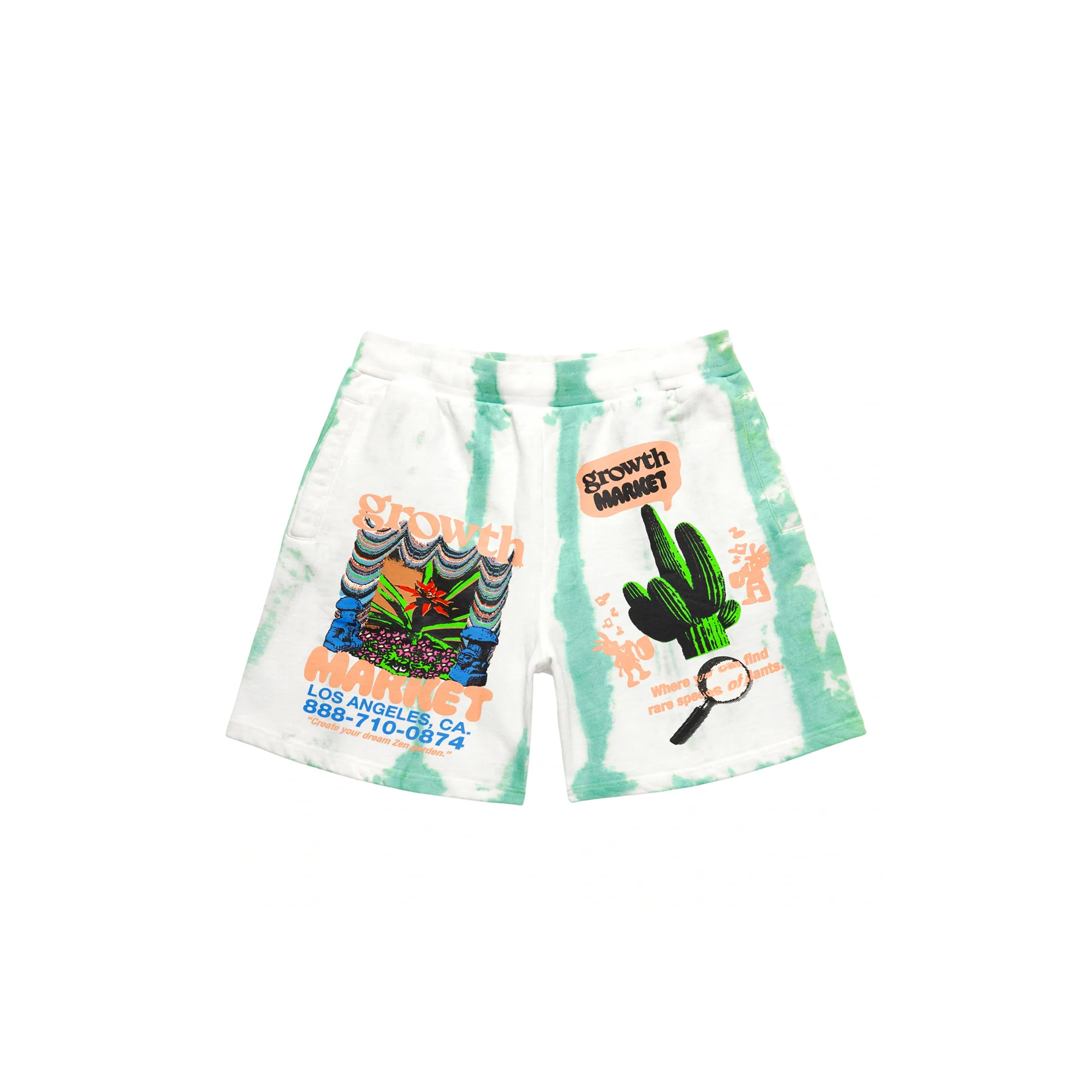 Market Mens Growth Market Tie Dye Sweatshorts