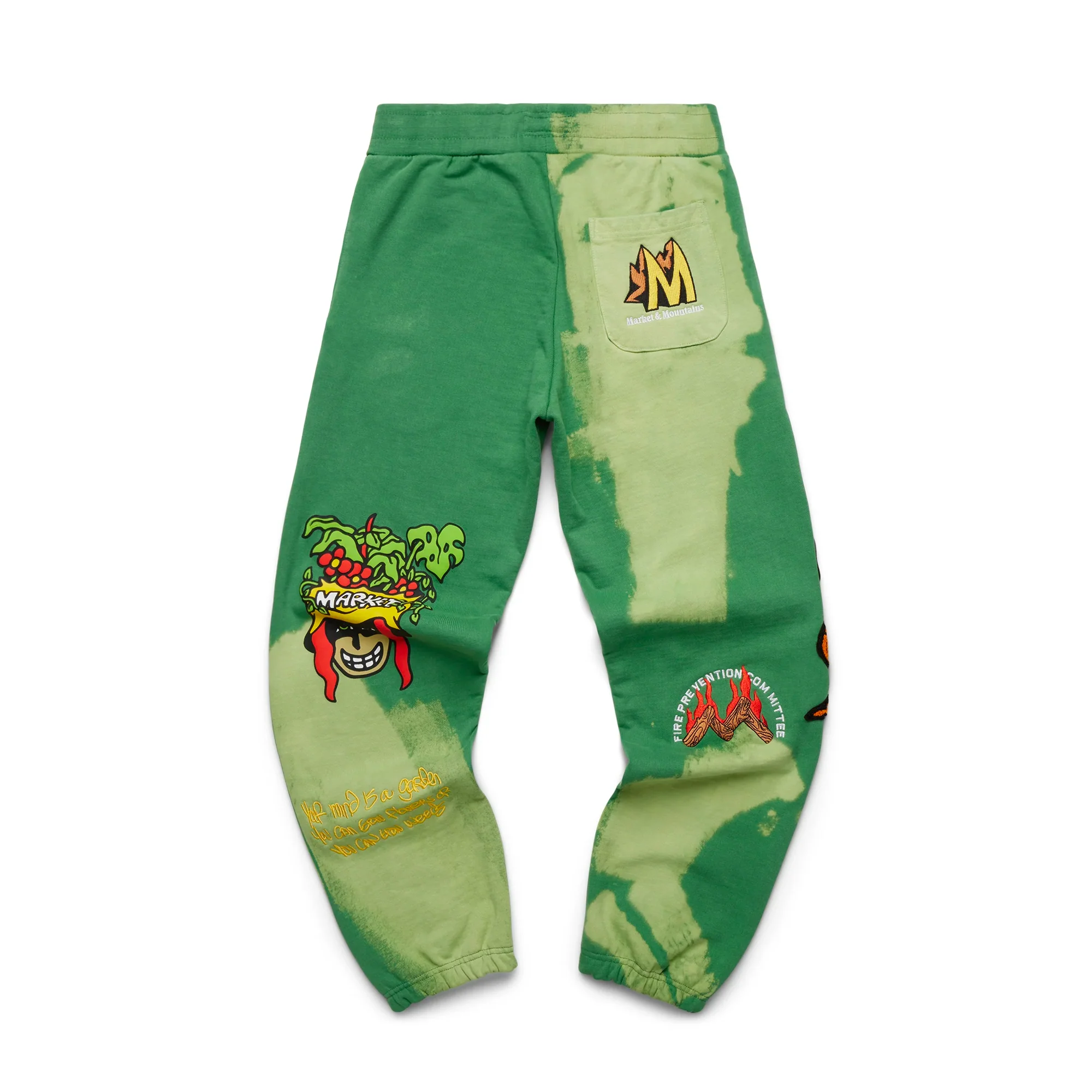 Market Mens Land Escape Tie-Dye Fleece Sweatpants - Image 2