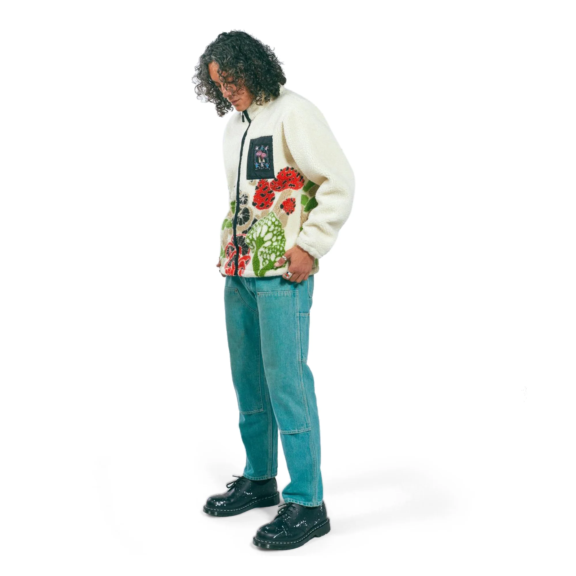 Market Mens Mycology Sherpa Fleece Jacket - Image 2