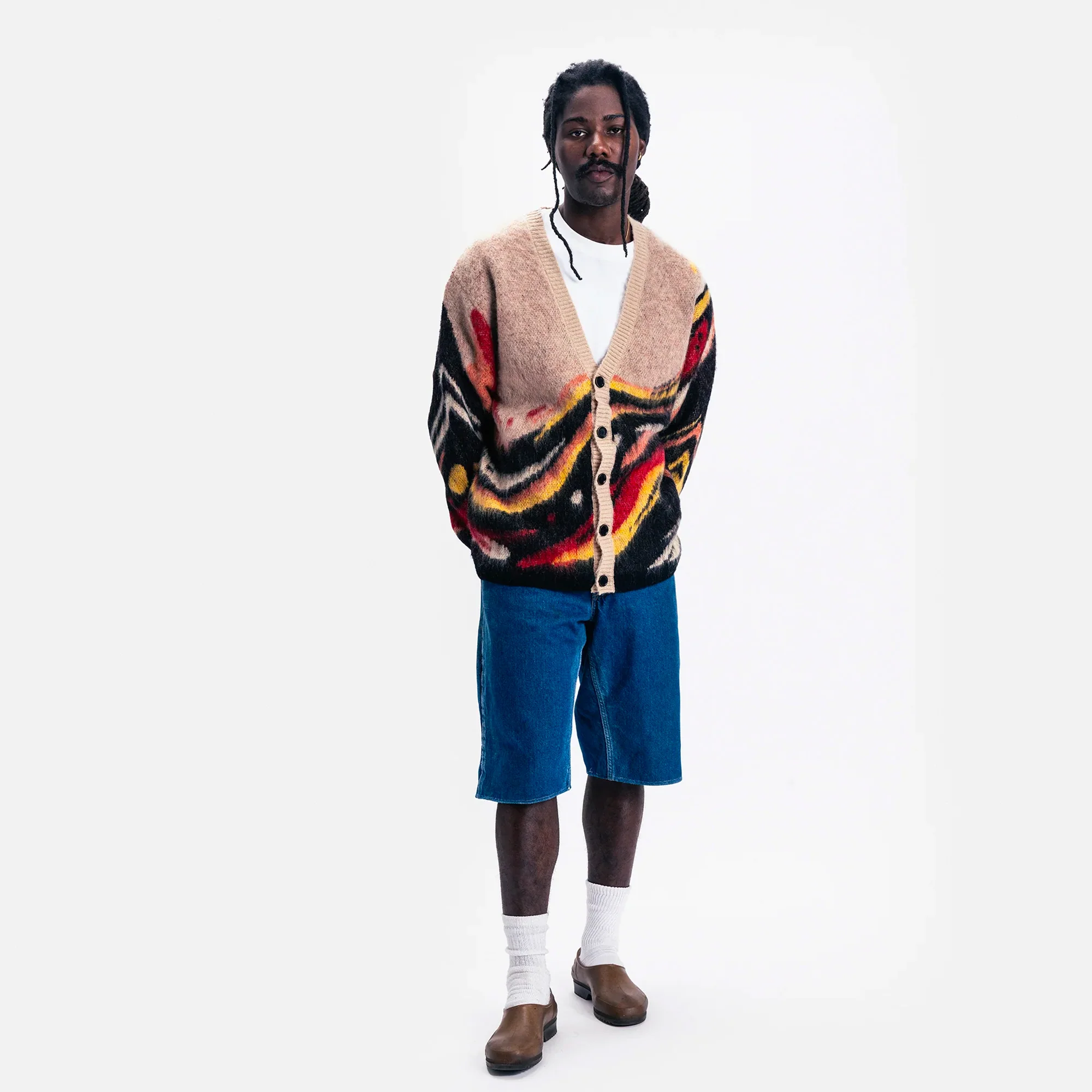 Market Mens Paint Deep Cardigan - Image 2