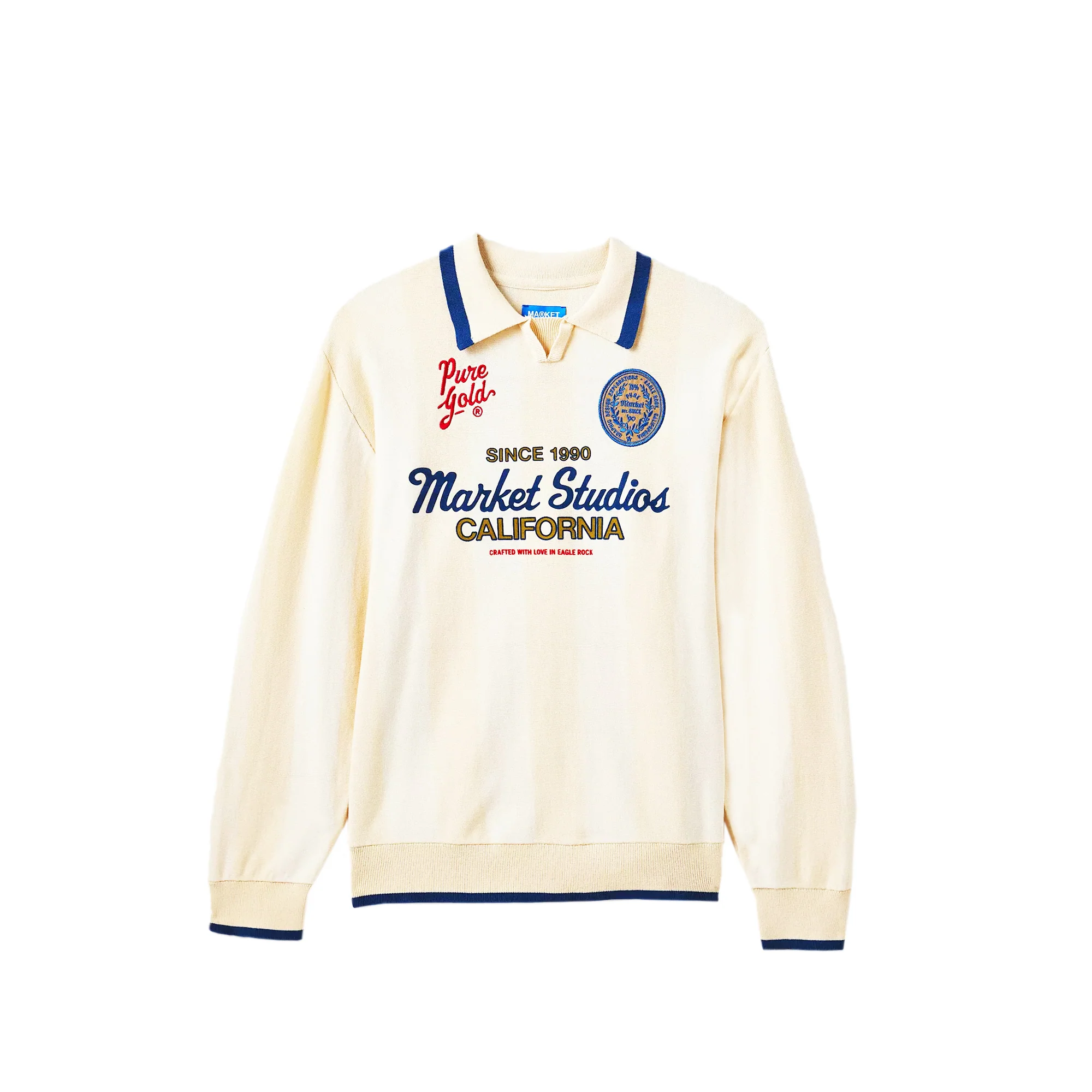 Market Mens Pure Gold Collared Sweater