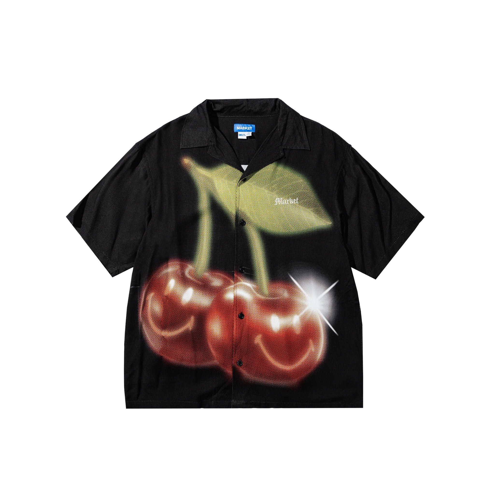 Market Mens Smiley Cherries SS Button-Up