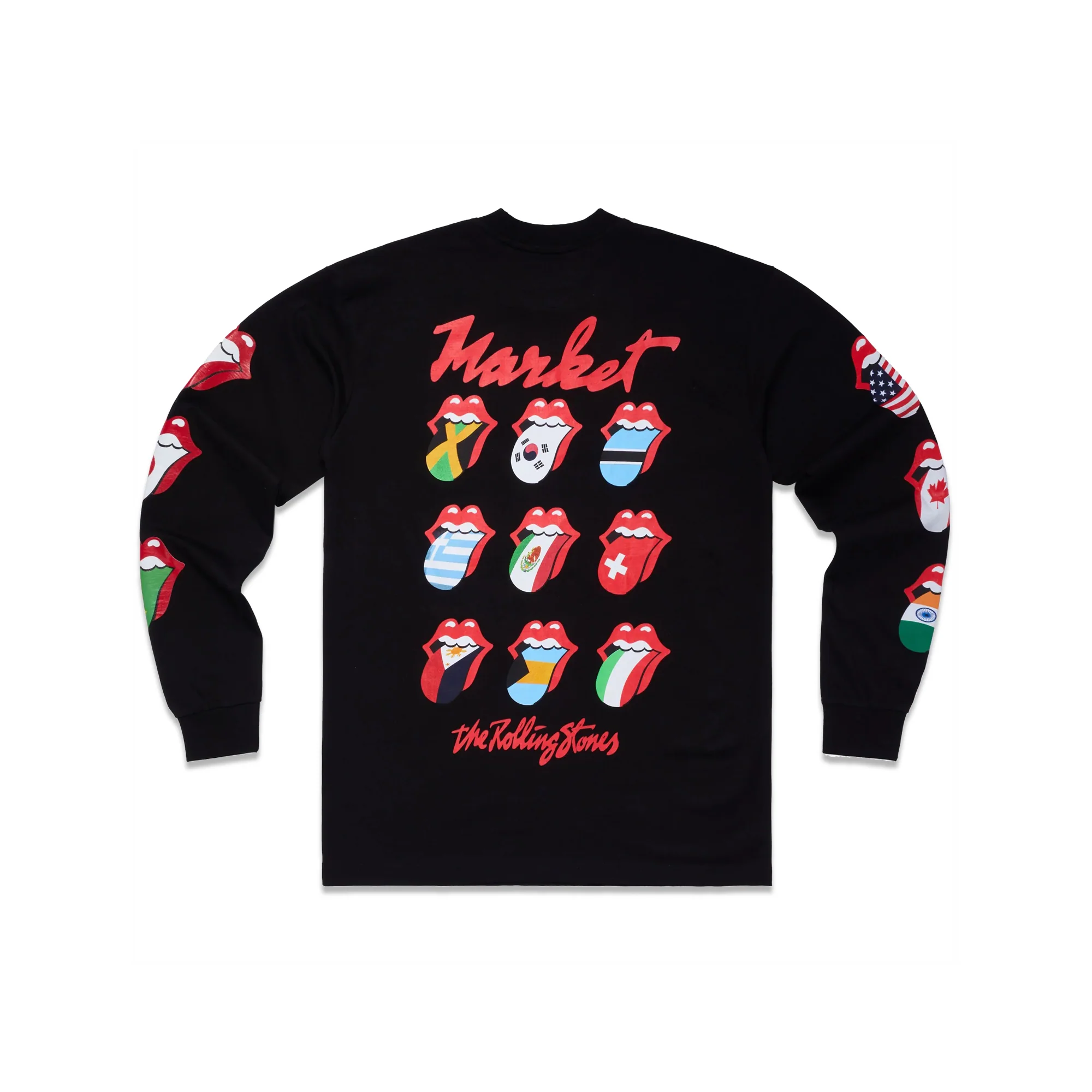 Market x Rolling Stones Mens World Flag LS Tee - Image 2