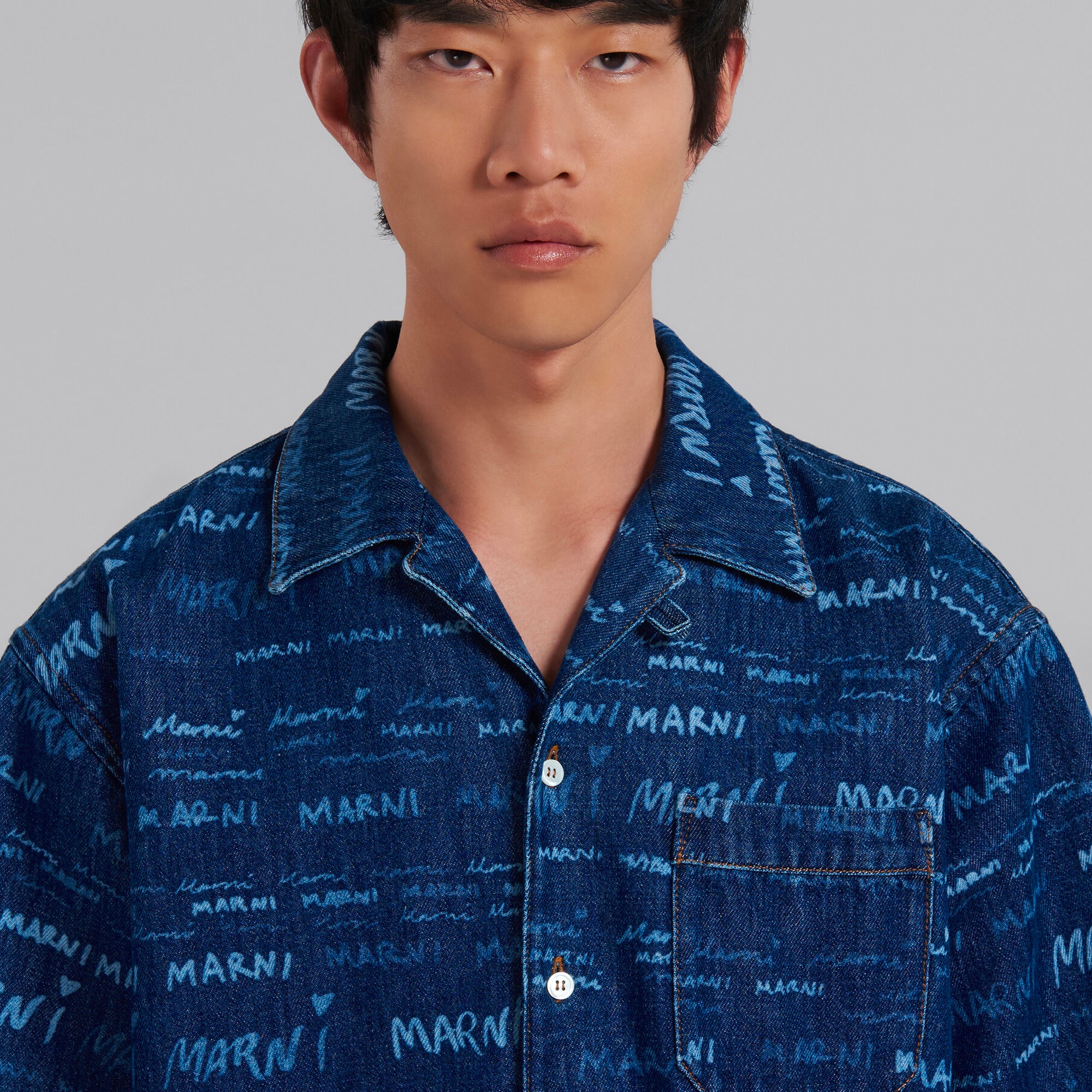 Marni Mens Button Up Shirt - Image 4