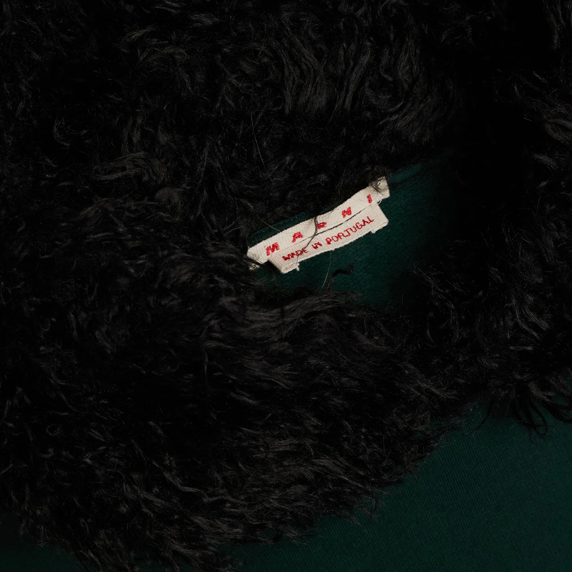 Marni Mens Faux Fur Oversized Hoodie - Image 3