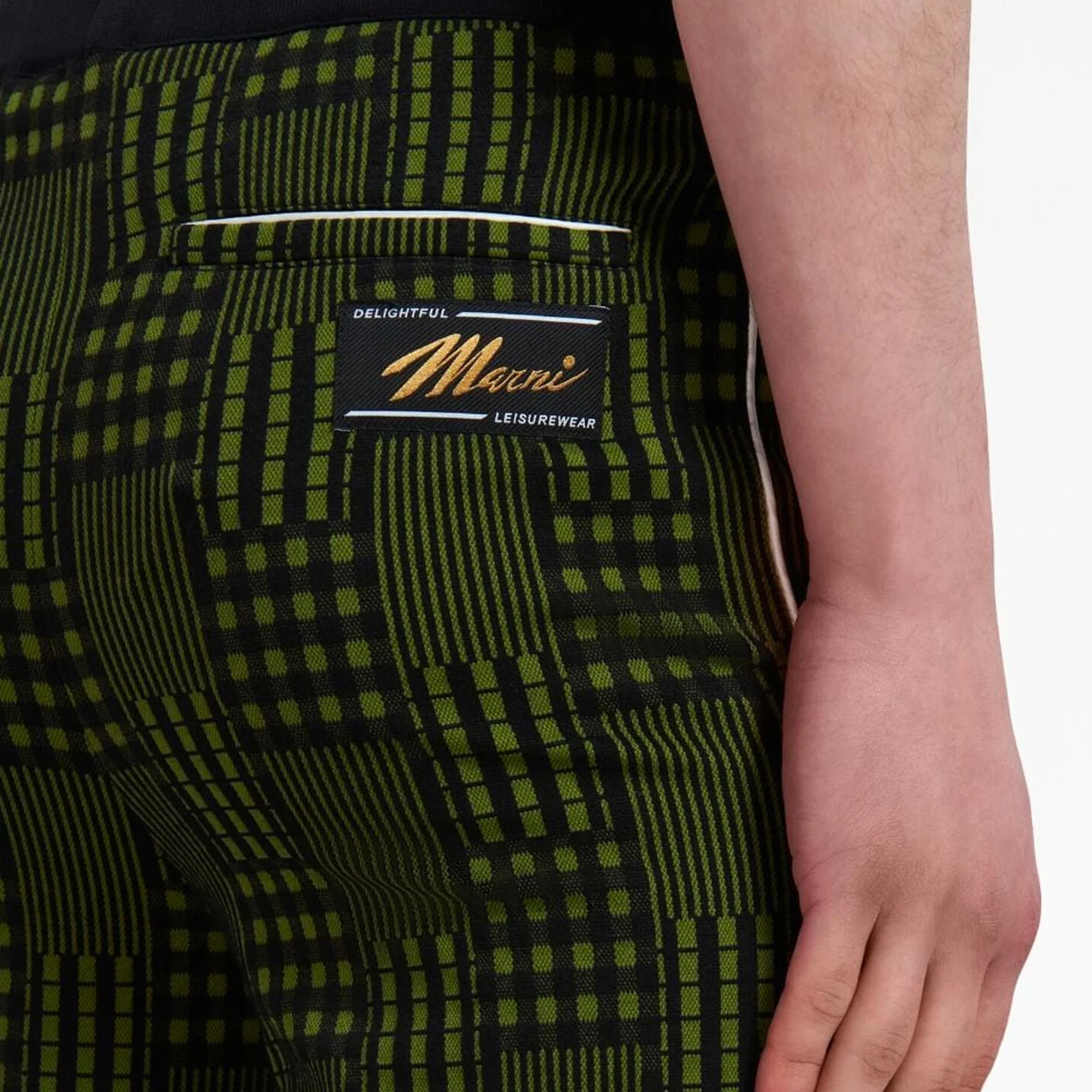 Marni Mens Flared Bottom Trousers - Image 4