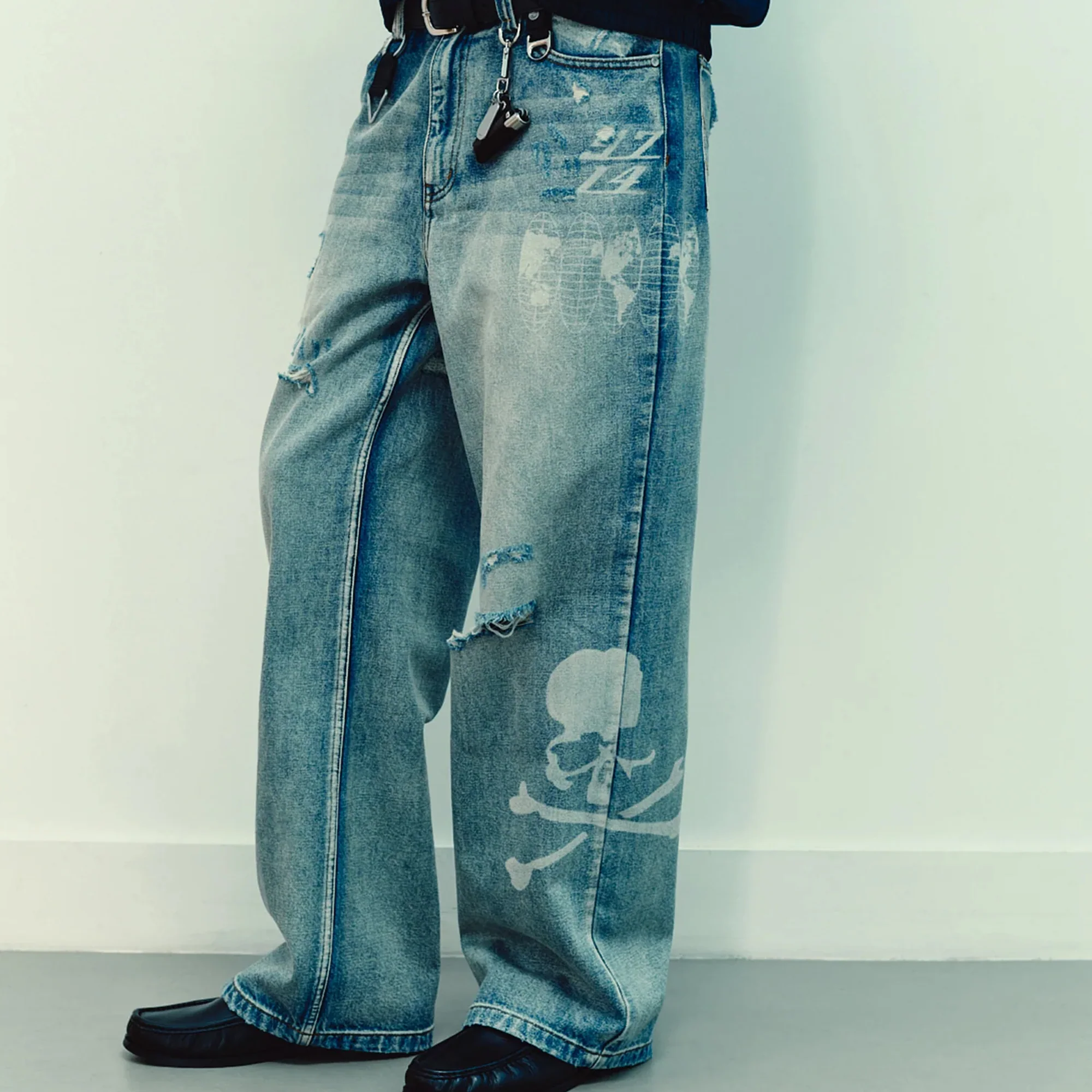 Mastermind JAPAN x C2H4 Mens Totem Laser Jeans - Image 2