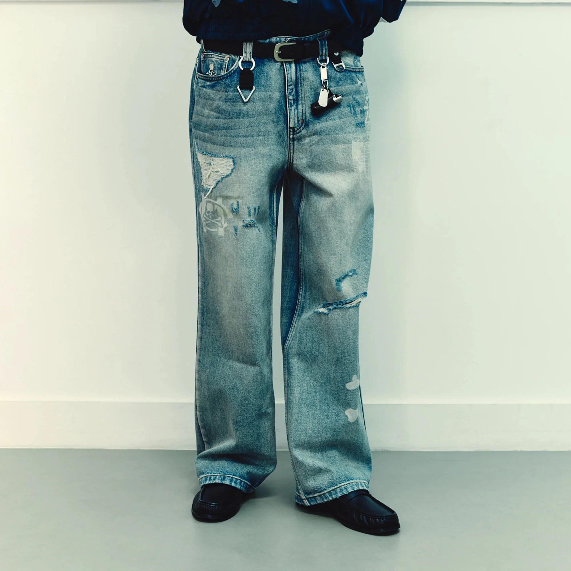 Mastermind JAPAN x C2H4 Mens Totem Laser Jeans - Image 3