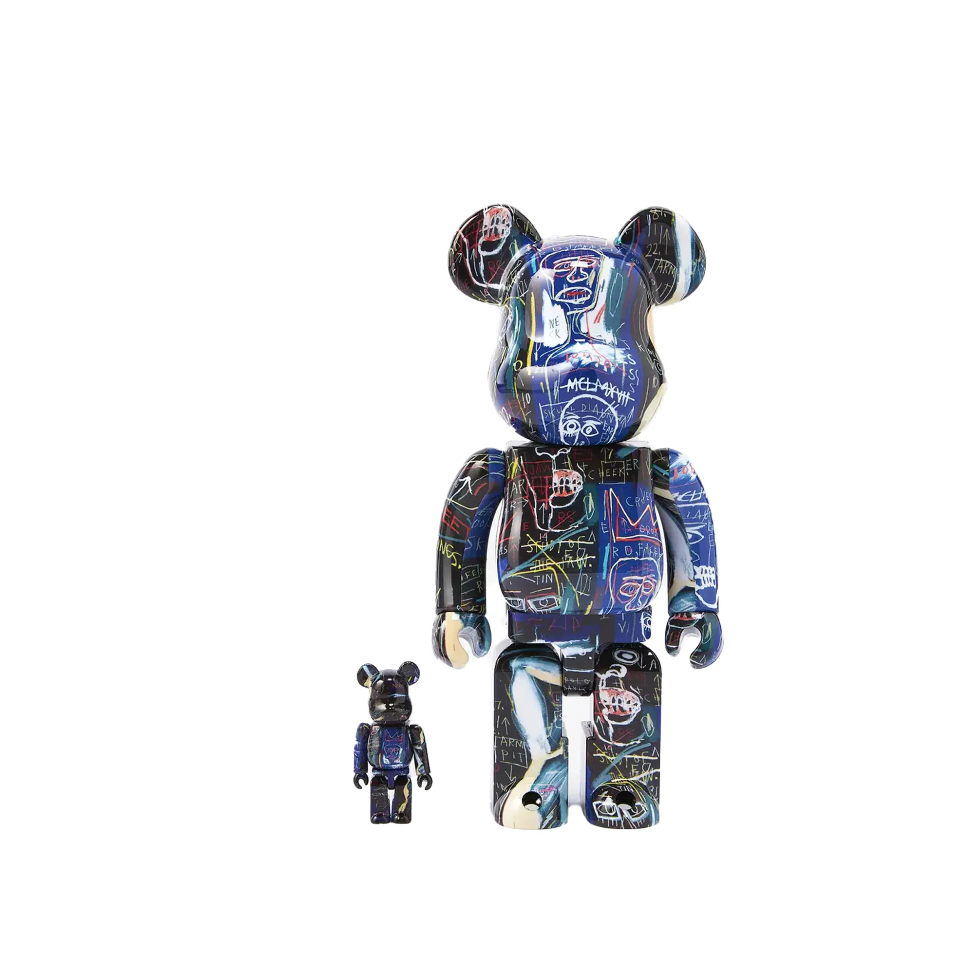 Medicom Be@rbrick Jean Michel Basquiat #7 100% & 400% Set