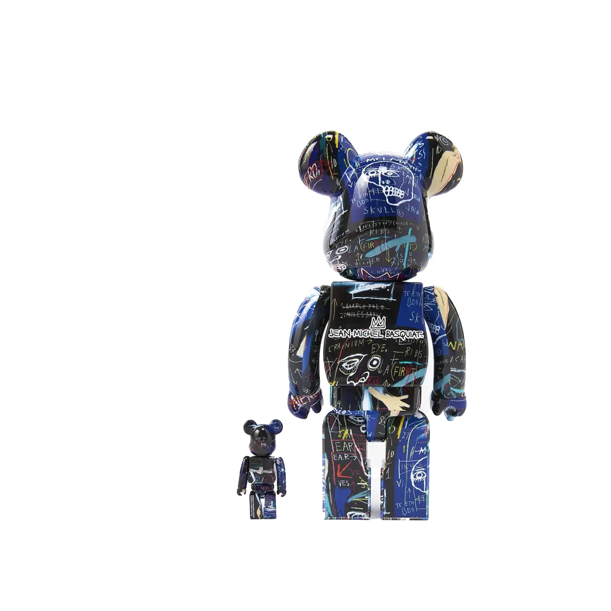 Medicom Be@rbrick Jean Michel Basquiat #7 100% & 400% Set - Image 2