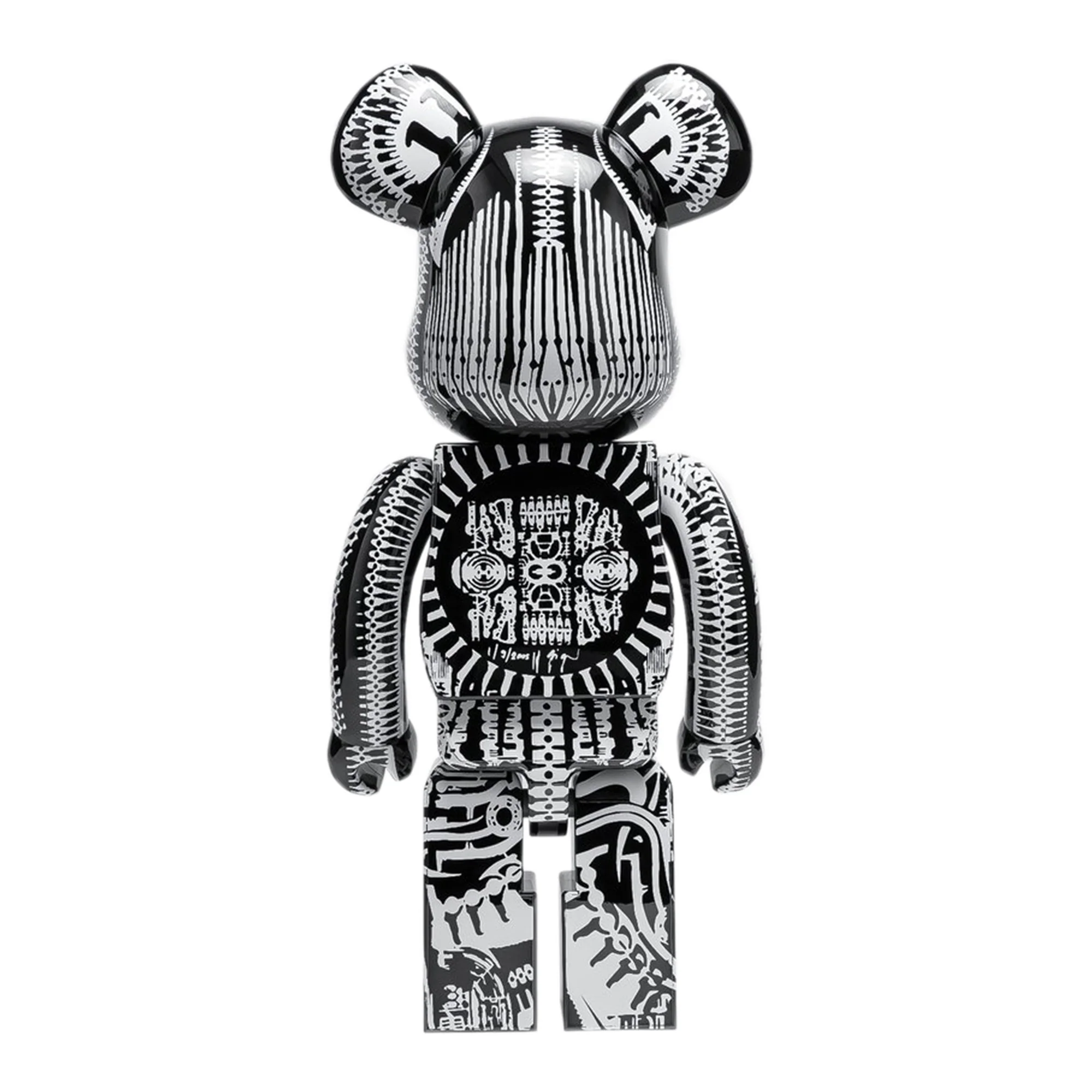 Medicom H.R. Giger 1000% Bearbrick 'Black Chrome' - Image 2