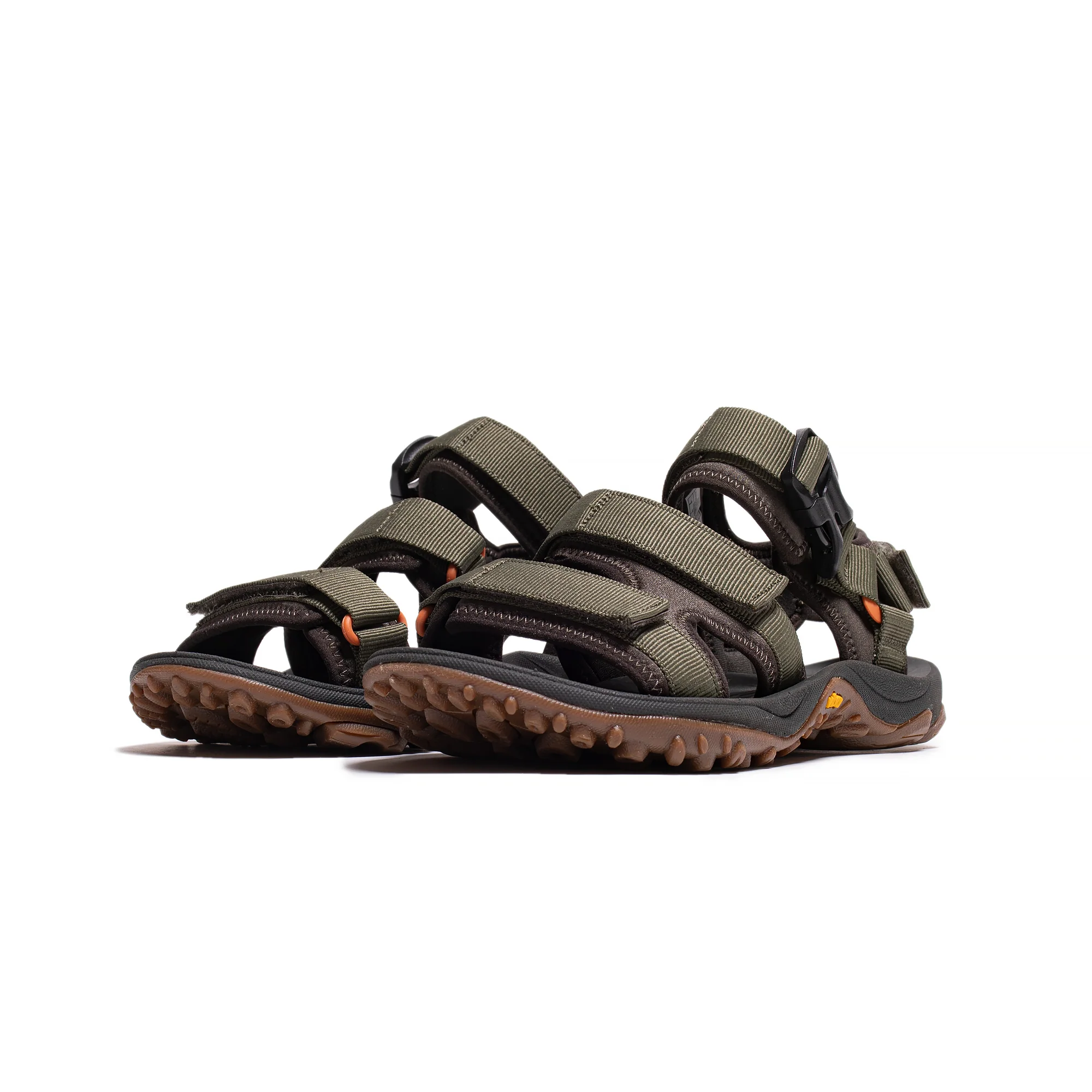 Merrell Mens Kahuna 3-Strap Sandals 'Olive' - Image 2