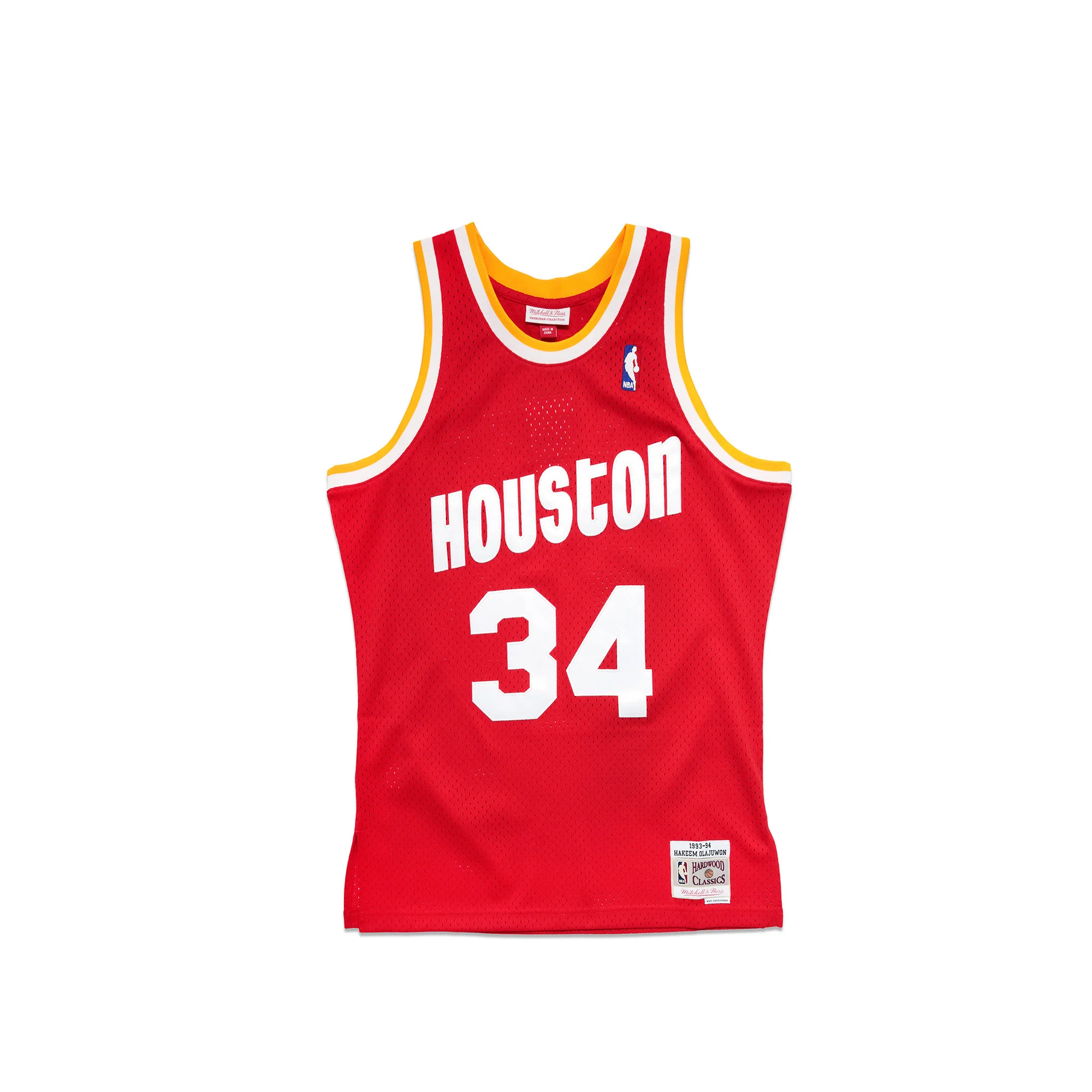 Mitchell & Ness Men's Hakeem Olajuwan Replica Jersey - Scarlet