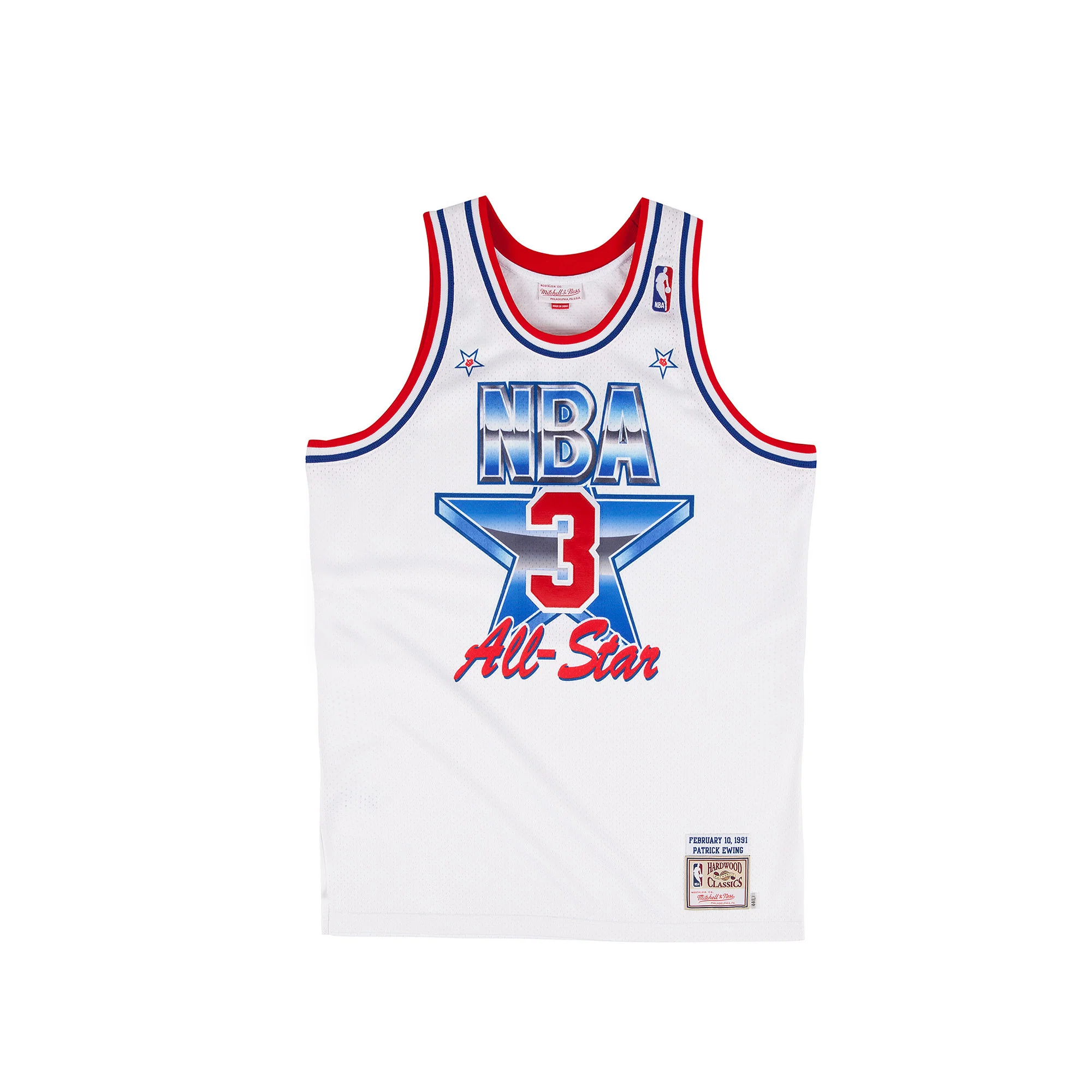 Mitchell & Ness Men's Patrick Ewing Authentic Jersey- White
