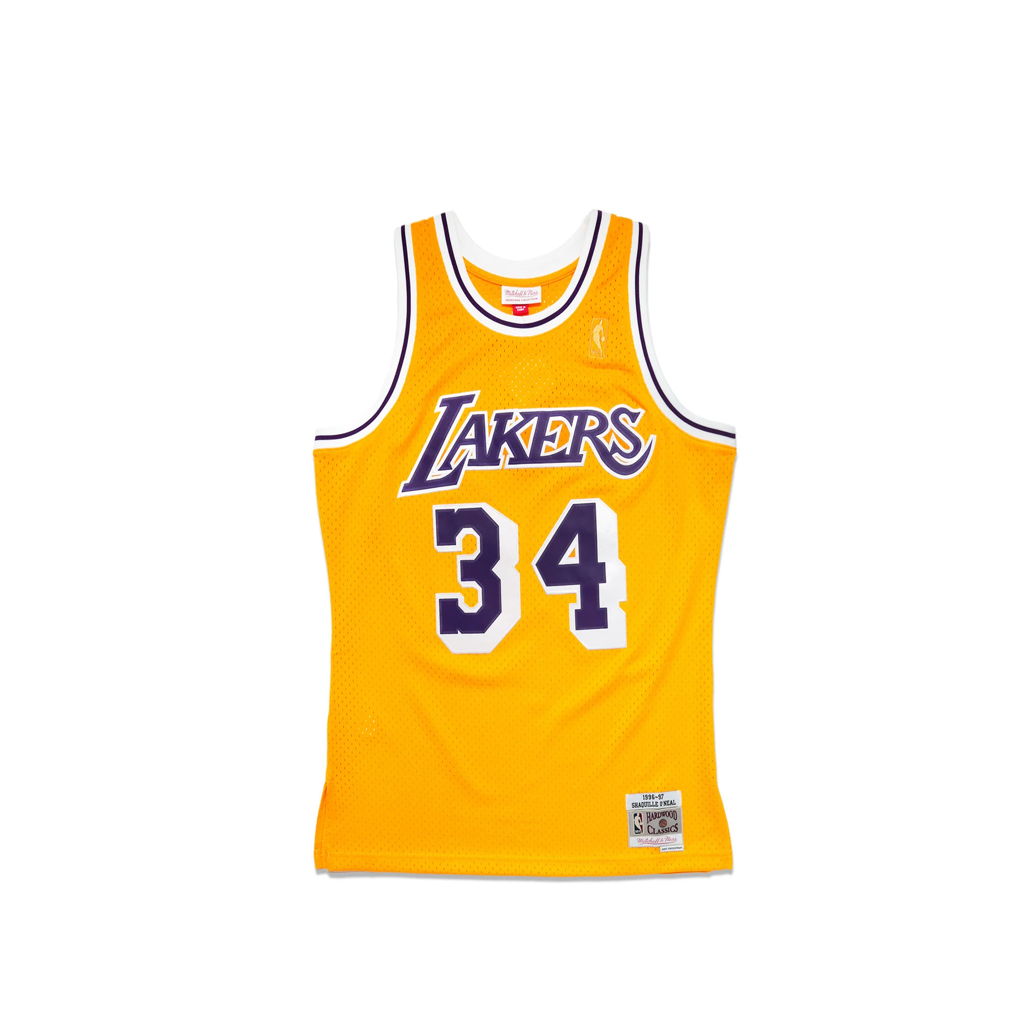 Mitchell & Ness Men's Shaquille O'neal Replica Jersey - Gold