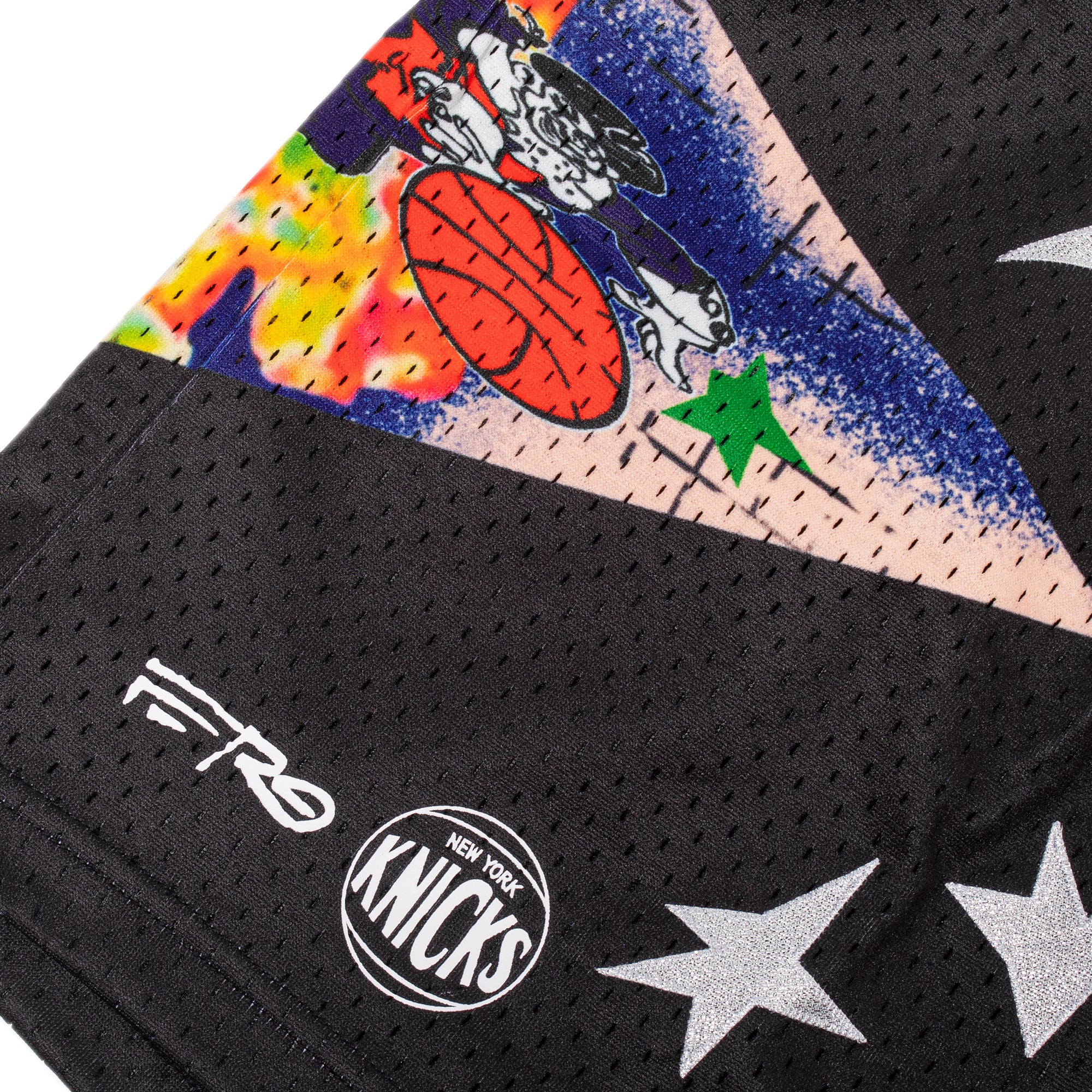 Mitchell & Ness NBA Asap Ferg BR Knicks Remix Shorts - Image 3