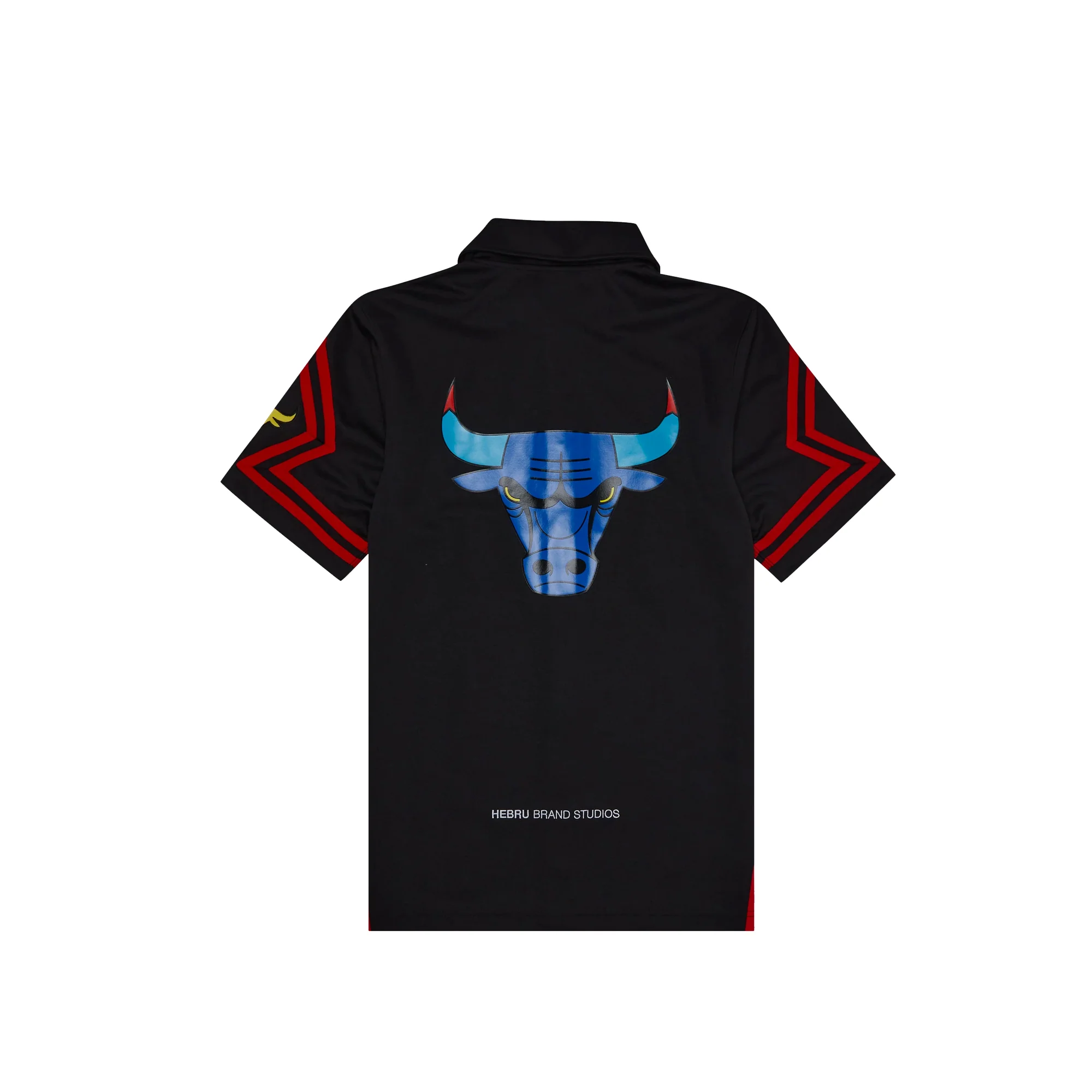 Mitchell & Ness Mens Chicago Bulls Hebru Shooting Shirt 'Black' - Image 2