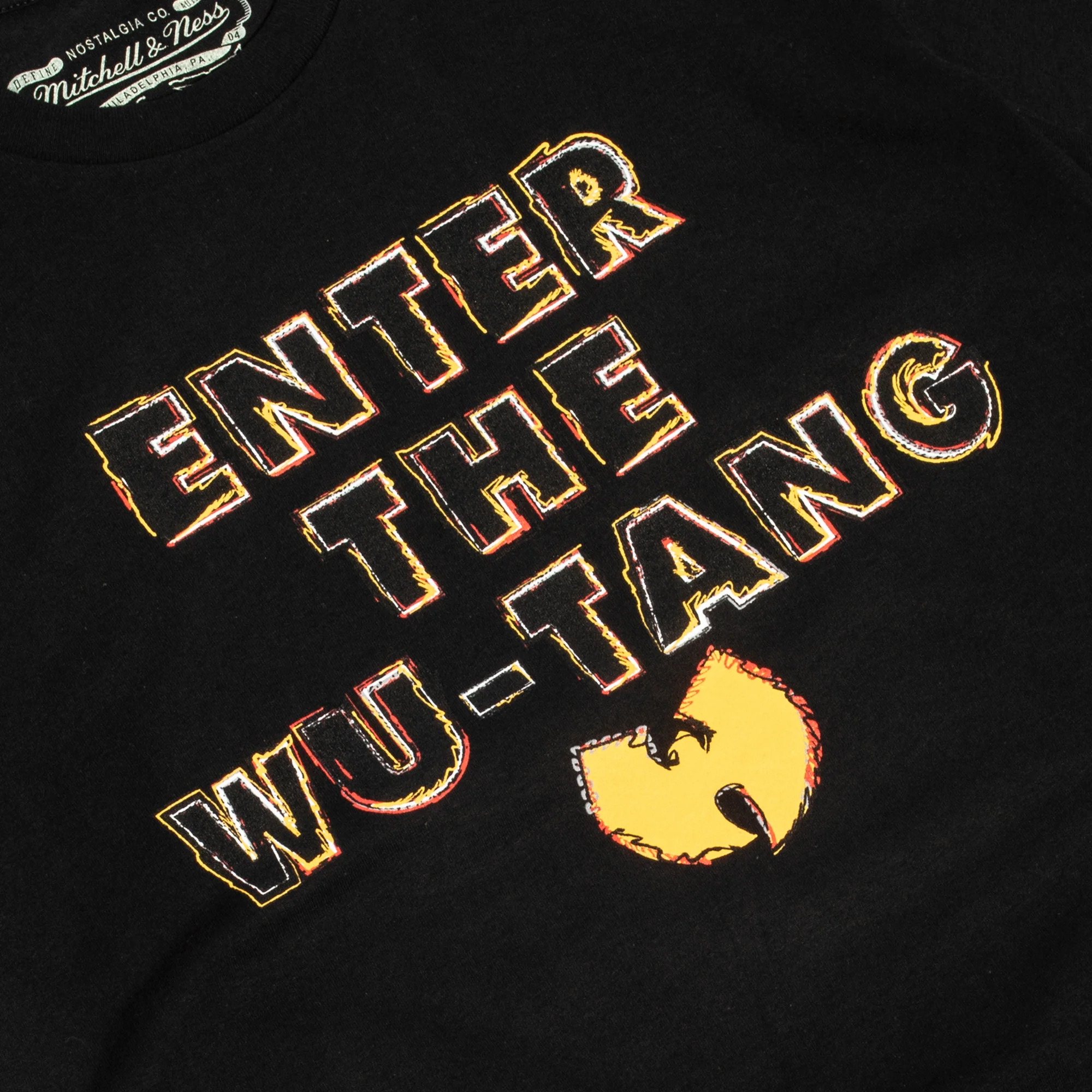 Mitchell & Ness x Extra Butter x Hulu Mens Wu Tang 90's Tee 'Black' - Image 2