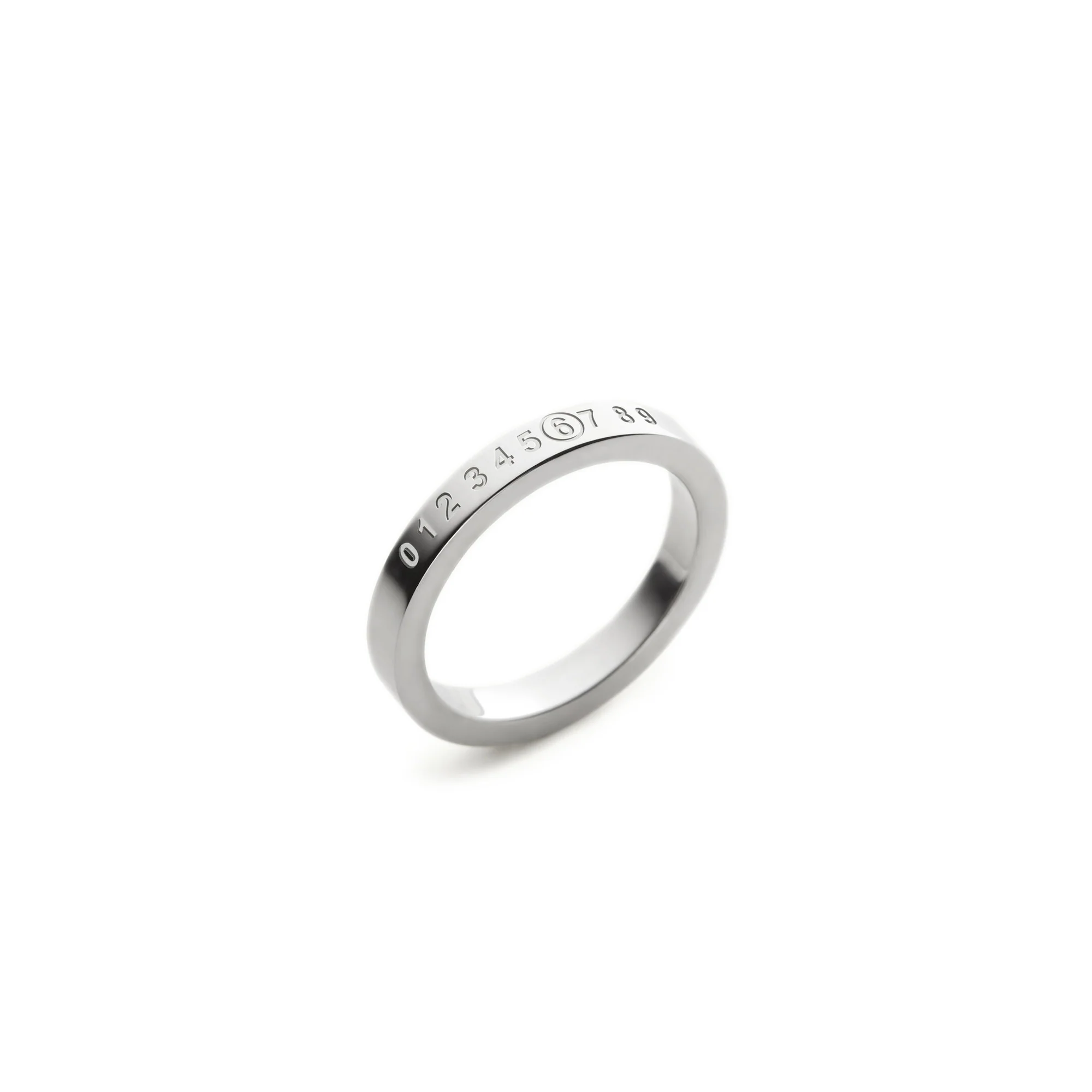 MM6 Maison Margiela Minimal Logo 3mm Ring - Image 2