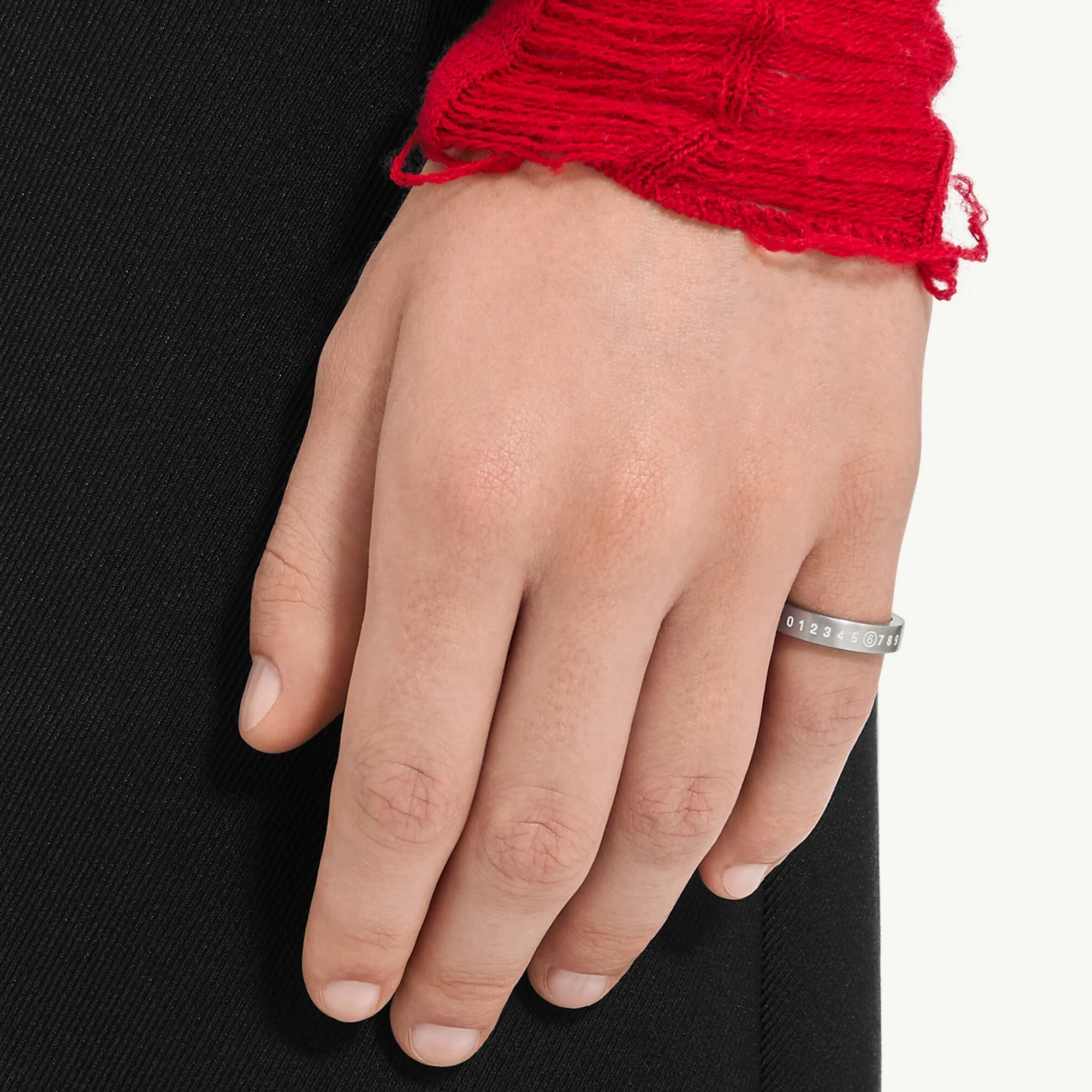 MM6 Maison Margiela Minimal Logo Ring - Image 2