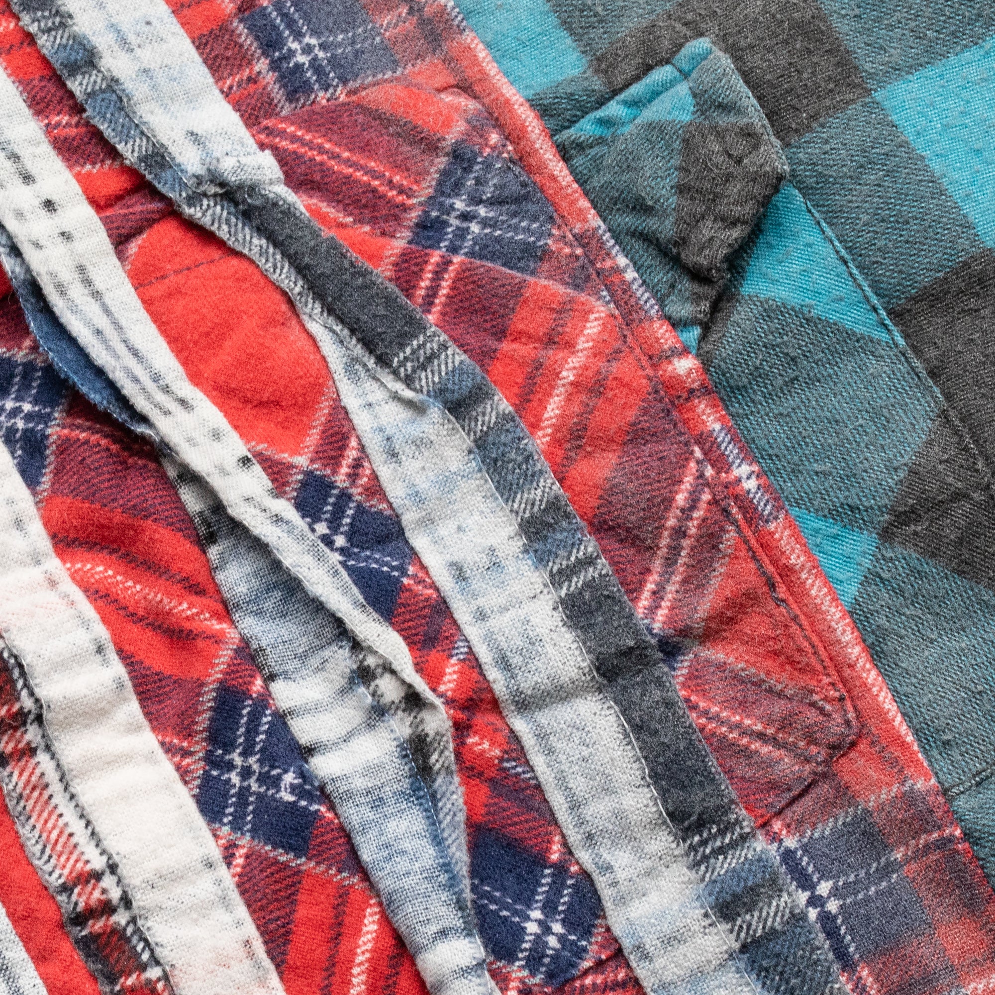 Needles Mens 7 Cuts Ribbon Wide Flannel Shirt - Image 3