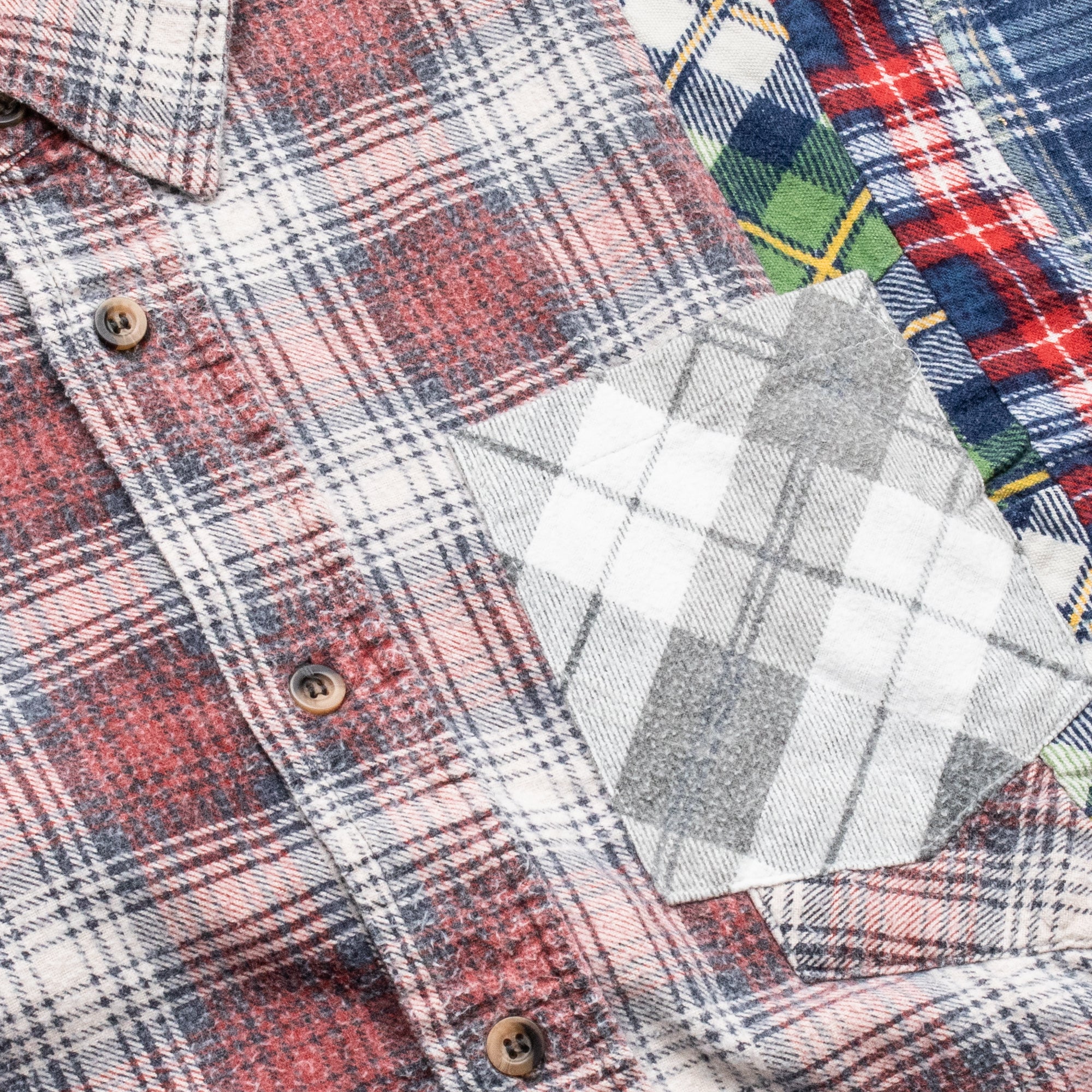 Needles Mens 7 Cuts Wide Flannel Shirt - Image 3