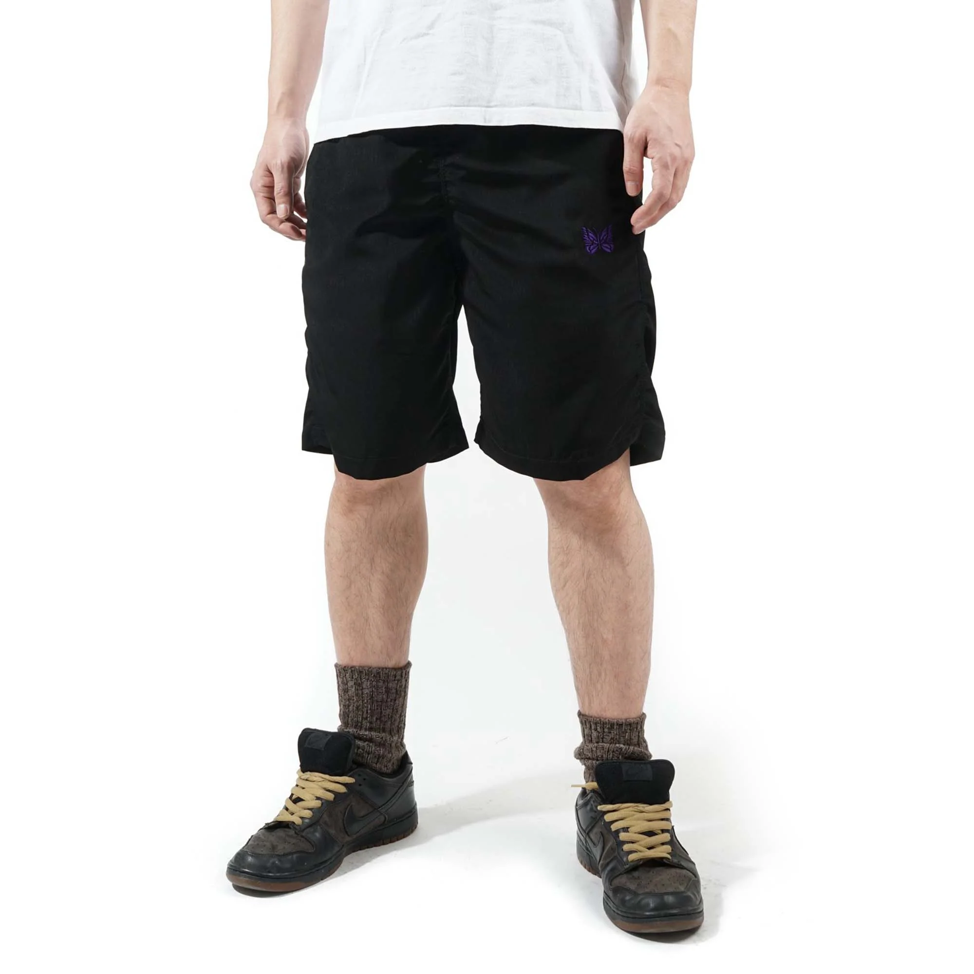 Needles Mens 'Black' Basketball Shorts - Image 4