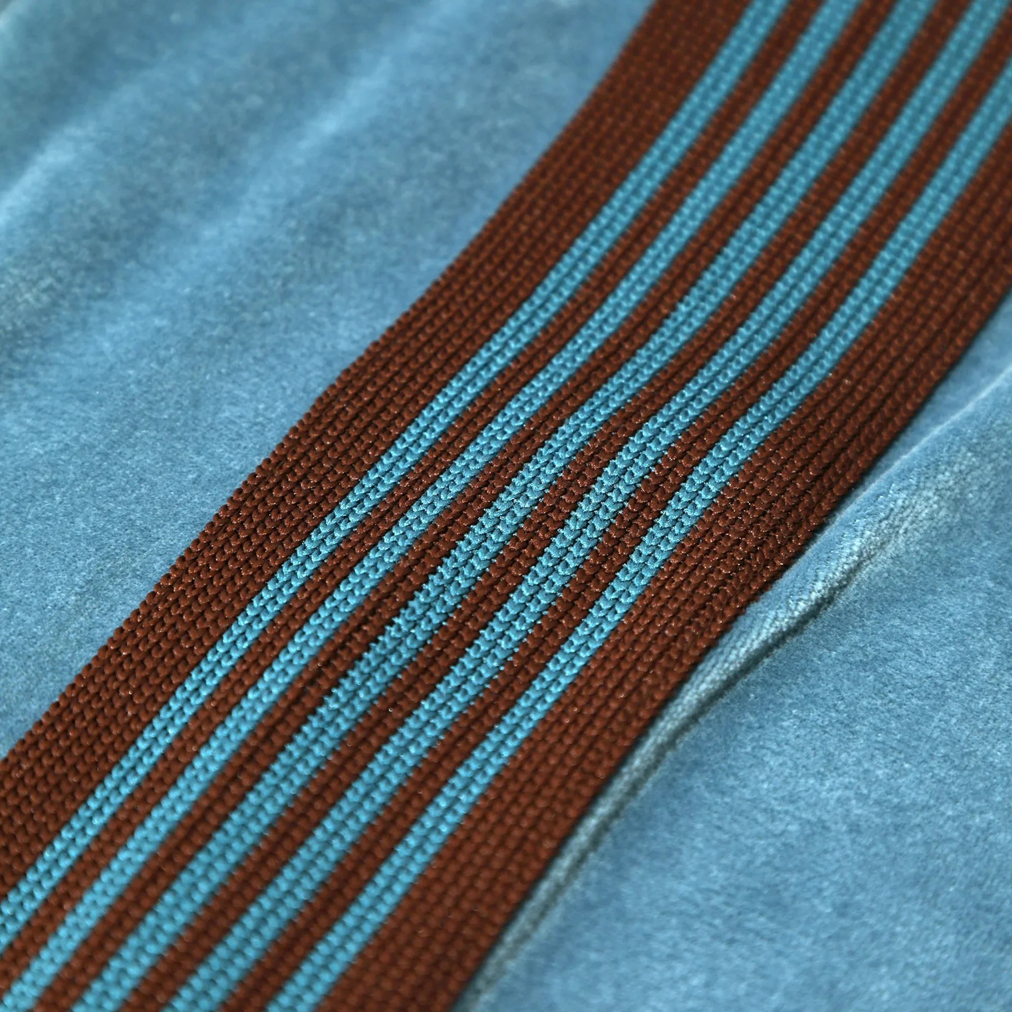Needles Mens C/PE Velour Trackpants 'Blue Grey' - Image 3