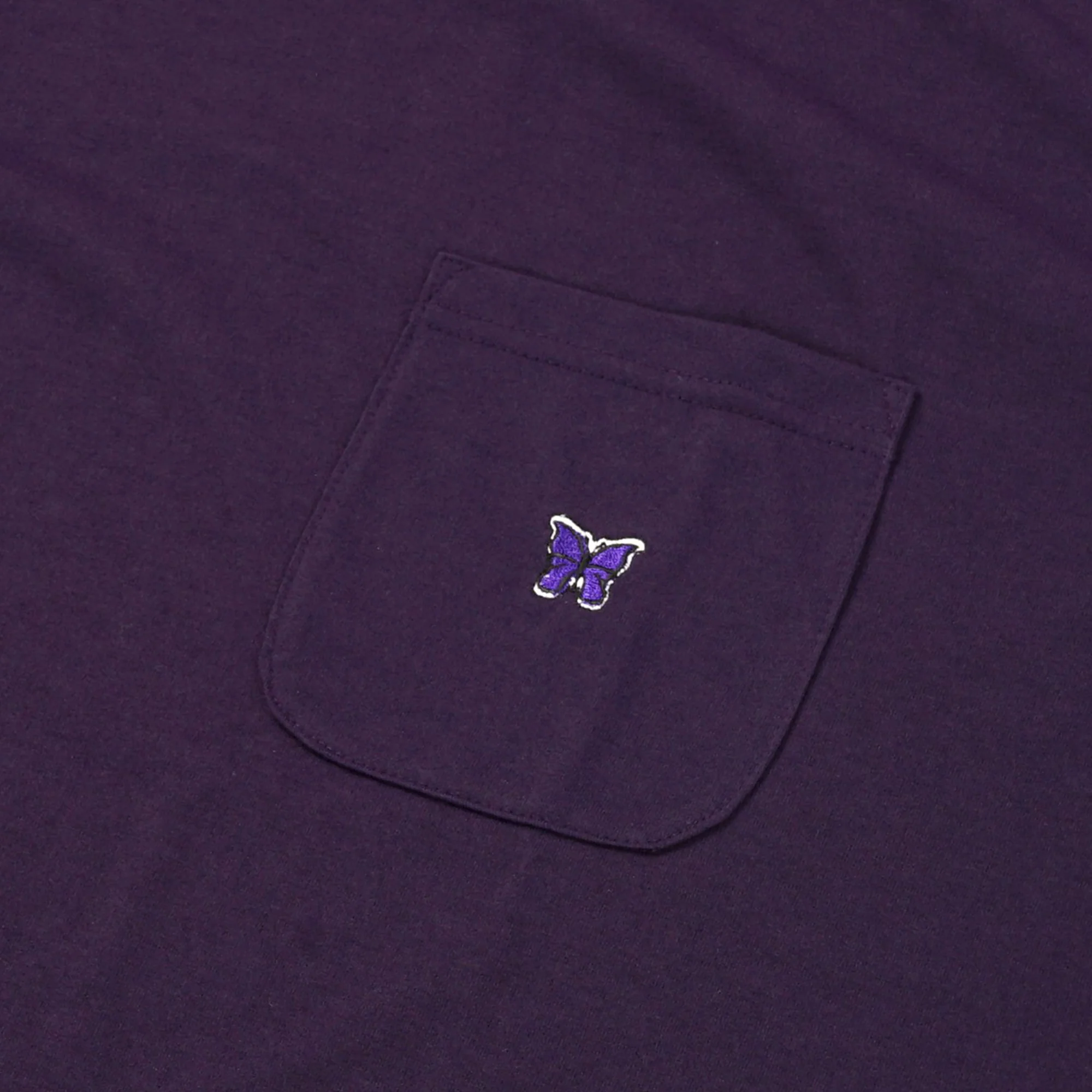 Needles Mens 'Eggplant' Crewneck Tee - Image 3