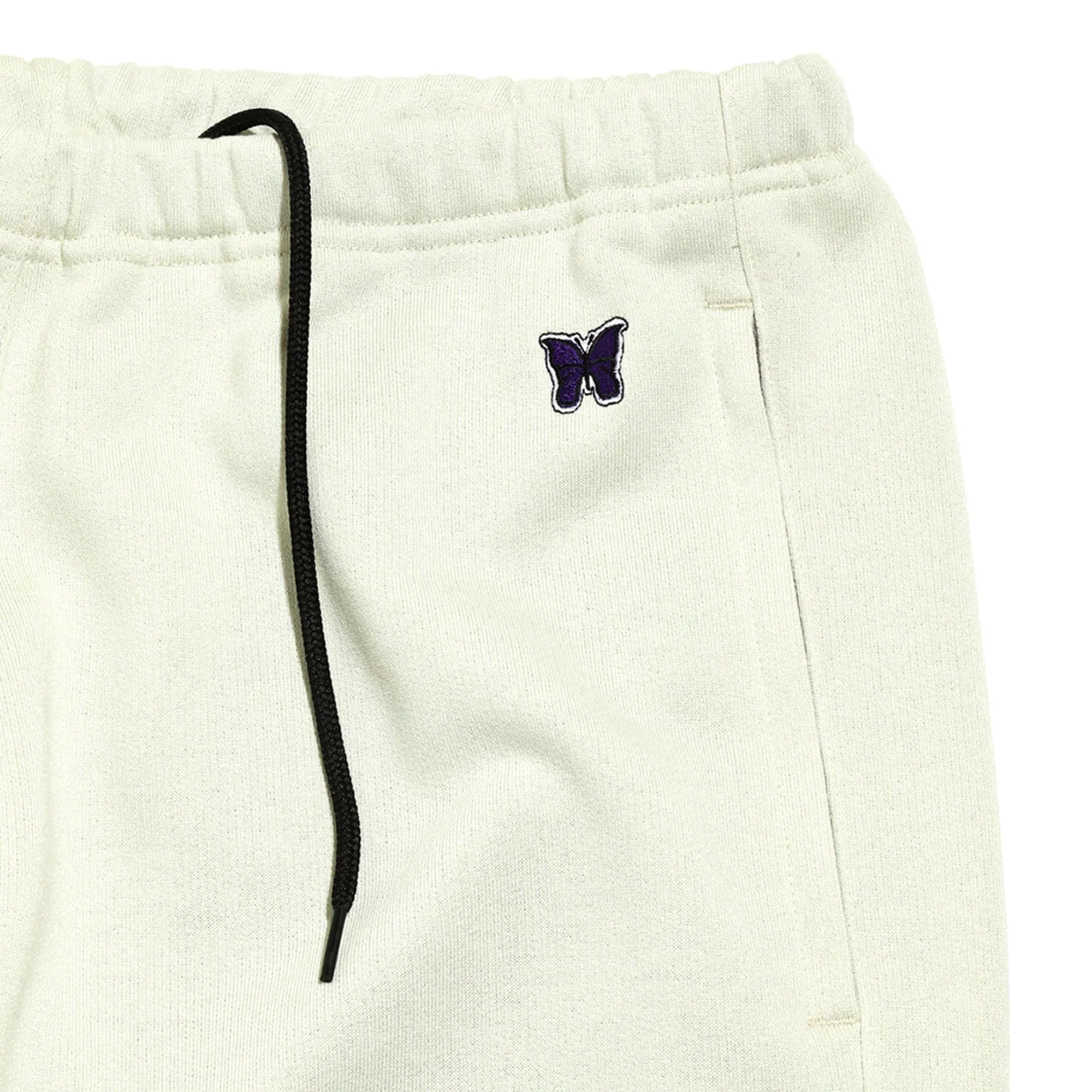 Needles Mens Zipped Sweatpants Beige - Image 3