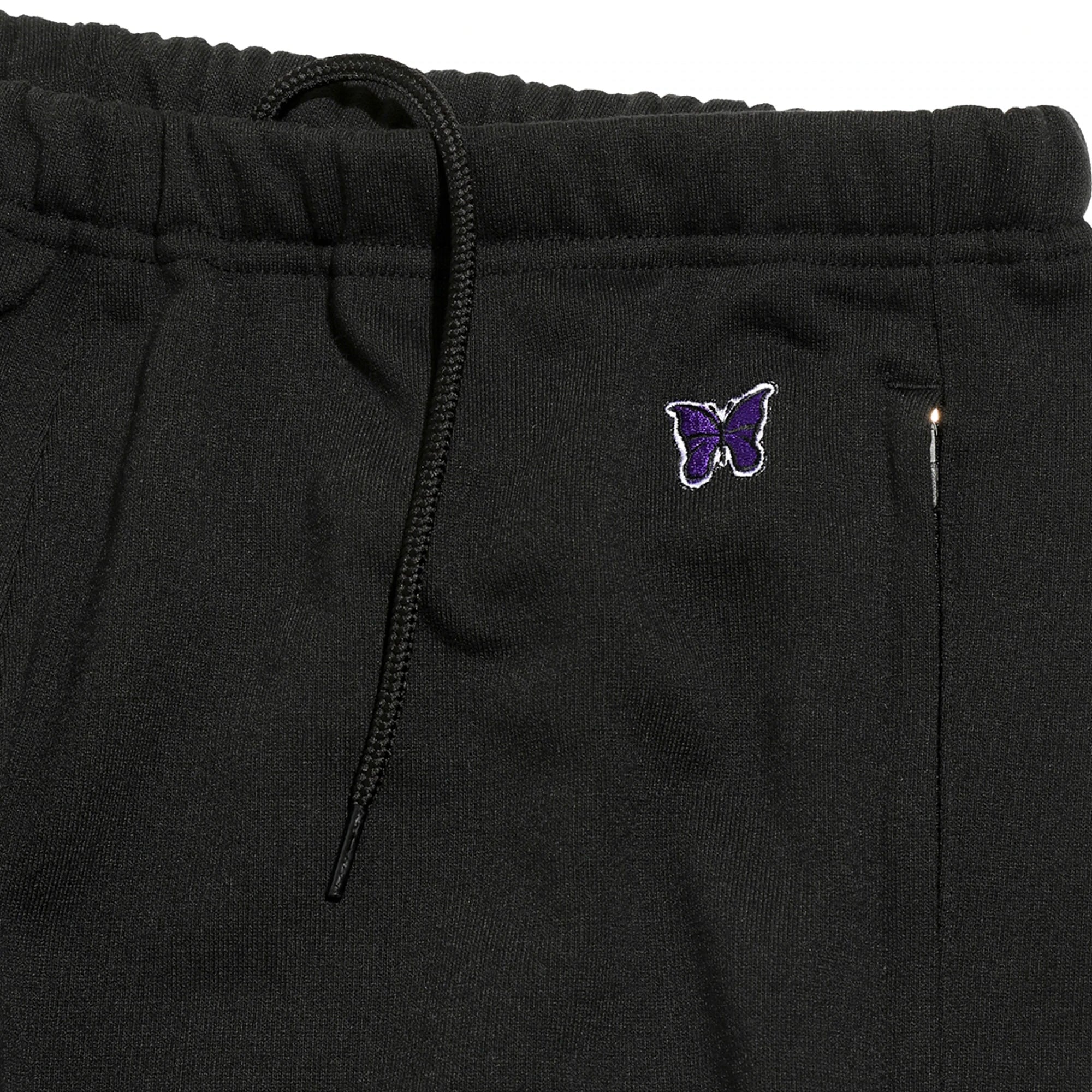Needles Mens Zipped Sweatpants Black - Image 3