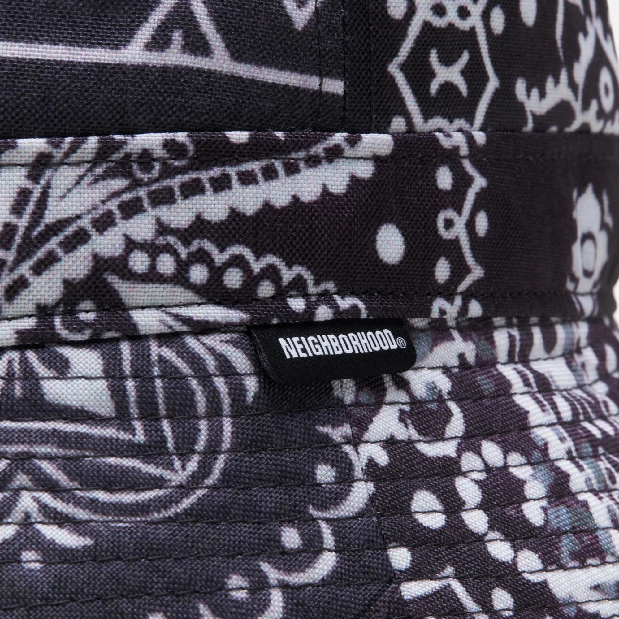 Neighborhood Mens Bandana Chopped E-Hat 'Black' - Image 2