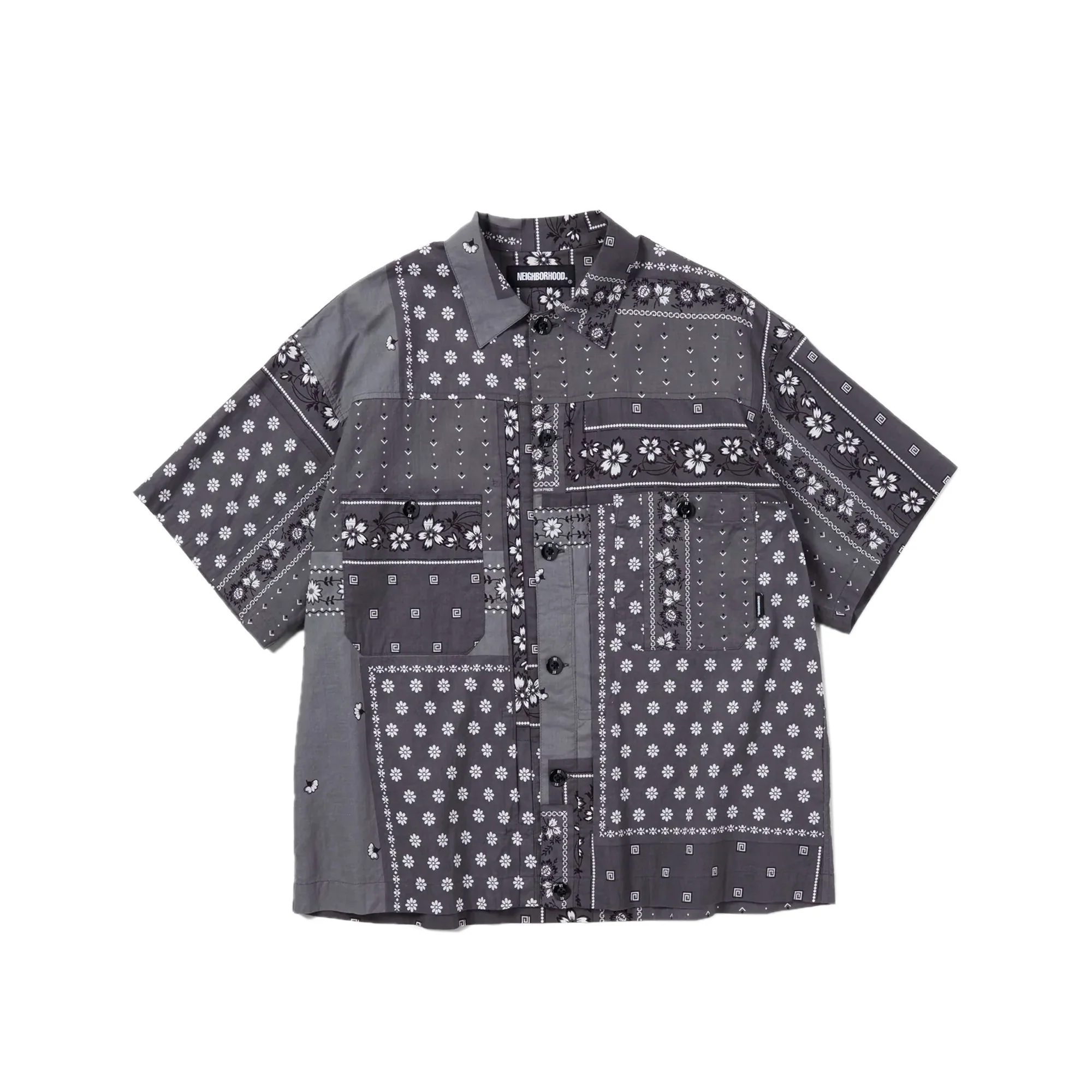 Neighborhood Mens Bandana Chopped SS Shirt