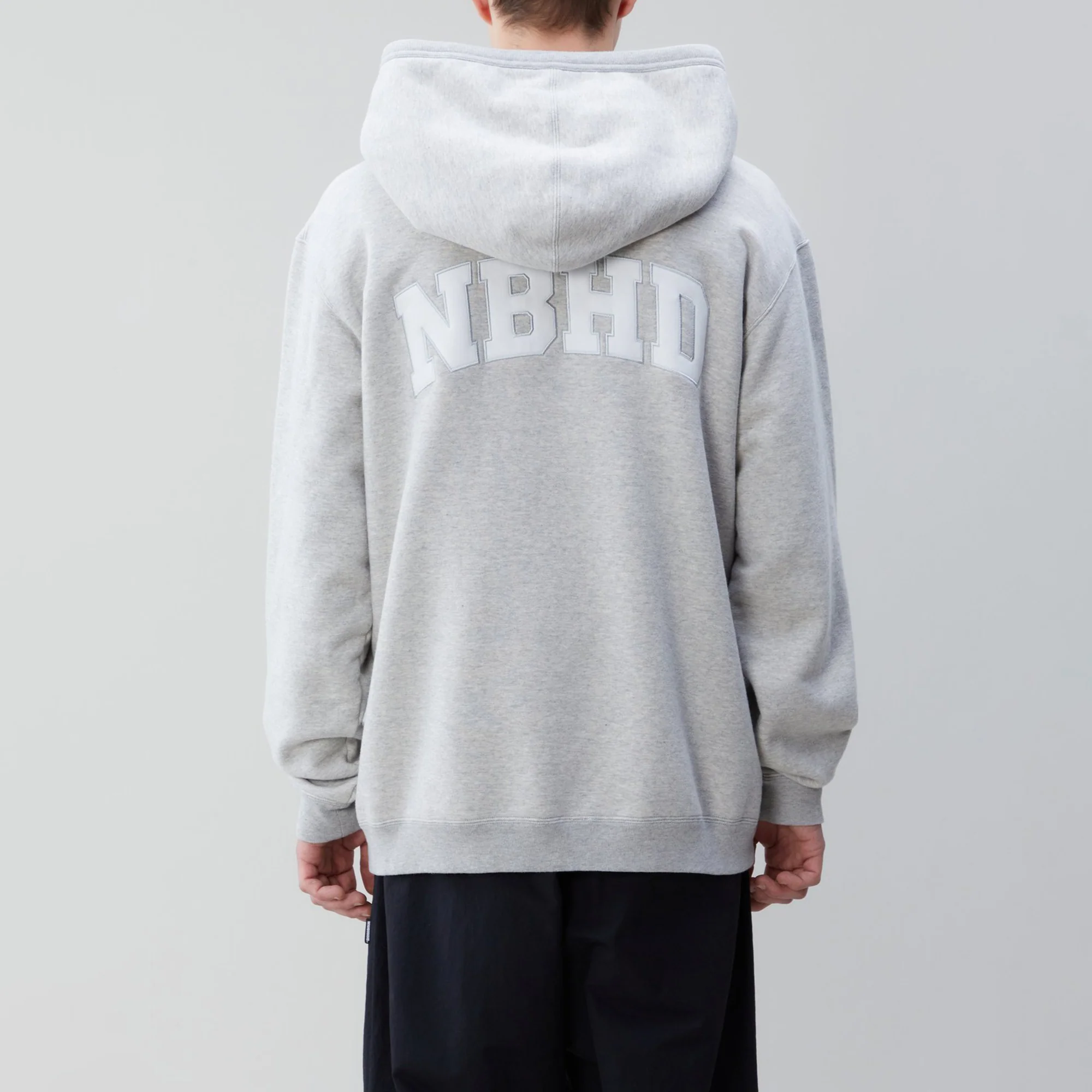 Neighborhood Mens Classic-S/ C-Hooded LS 'Gray' - Image 3