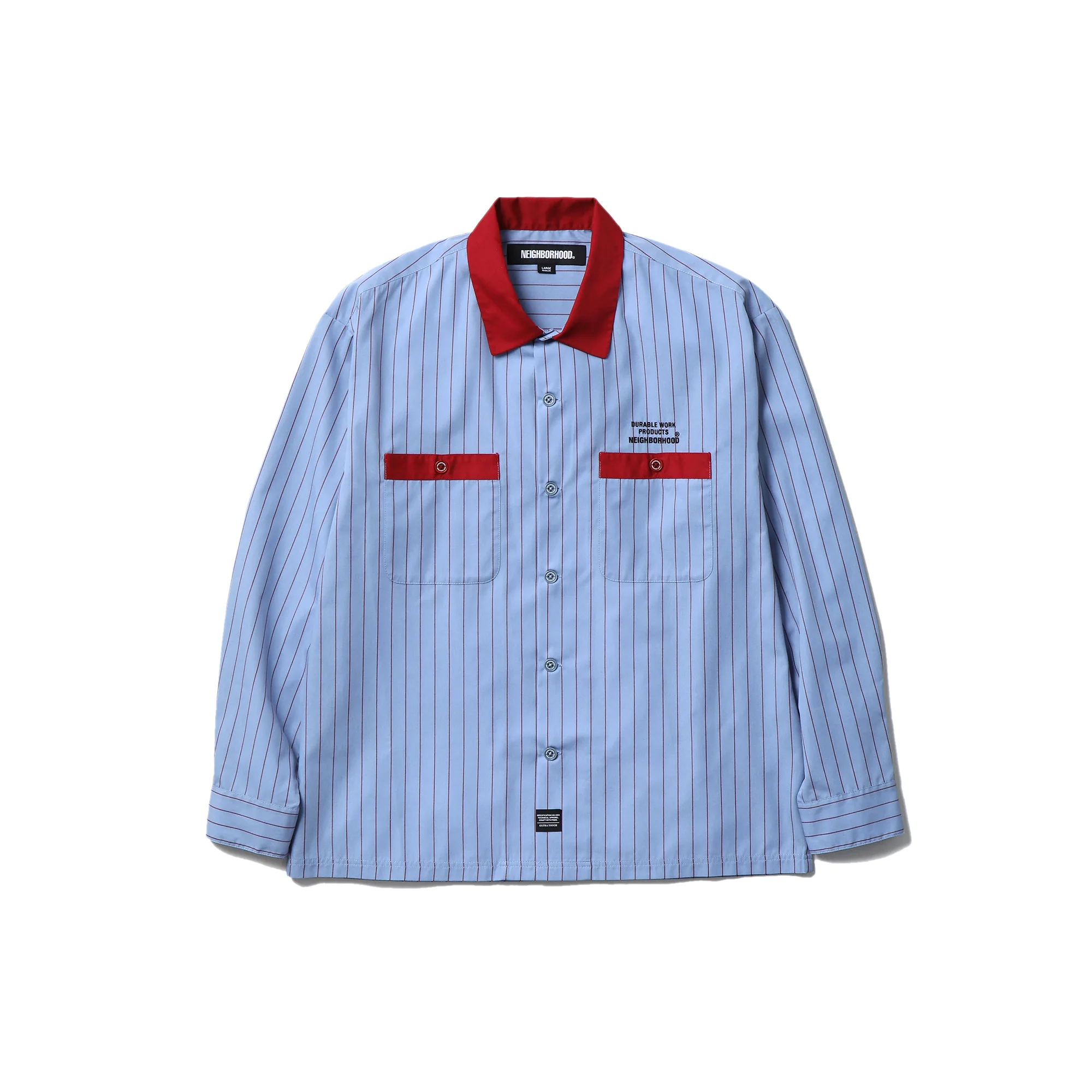Neighborhood Mens Classic Work Stripe Longsleeve Shirt