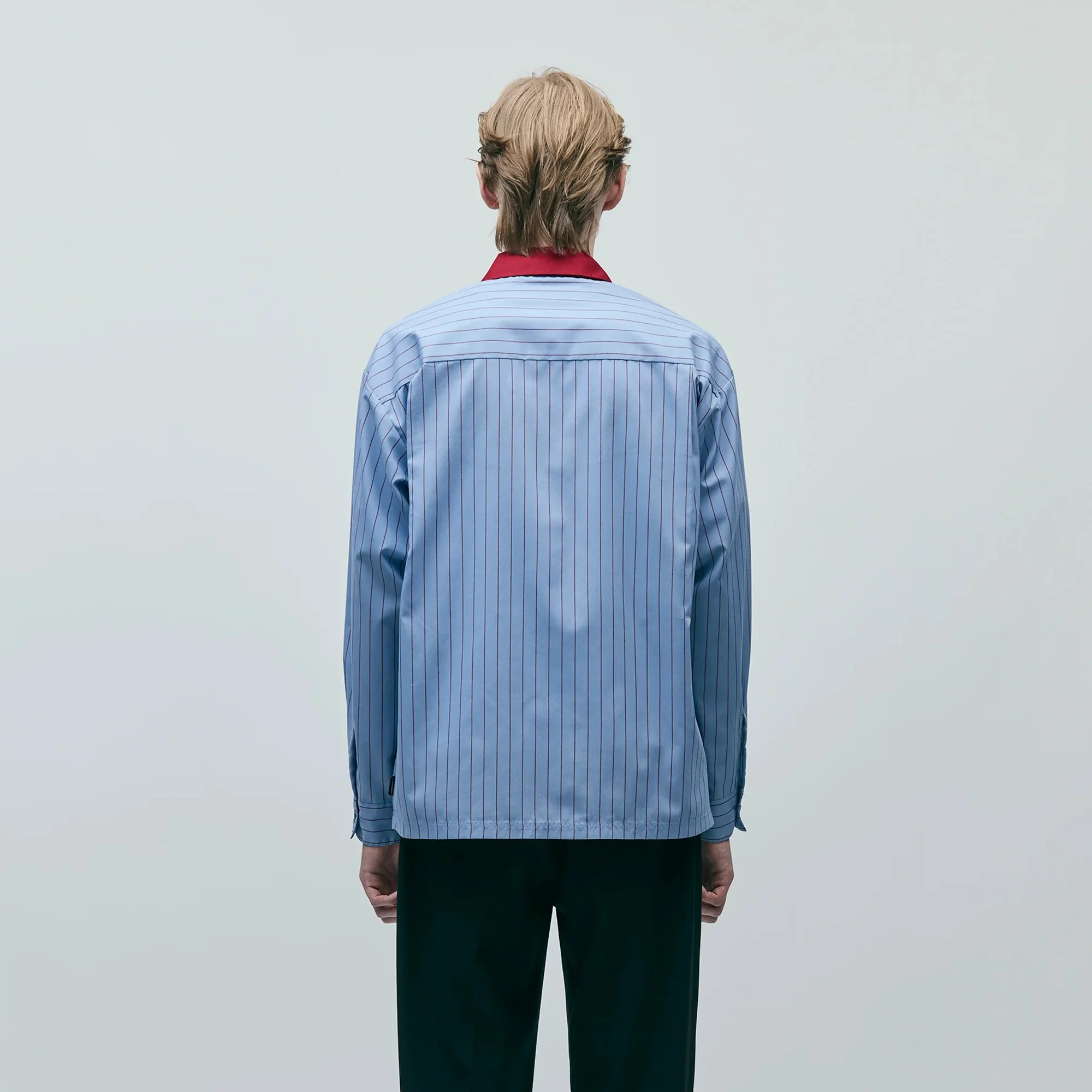 Neighborhood Mens Classic Work Stripe Longsleeve Shirt - Image 3