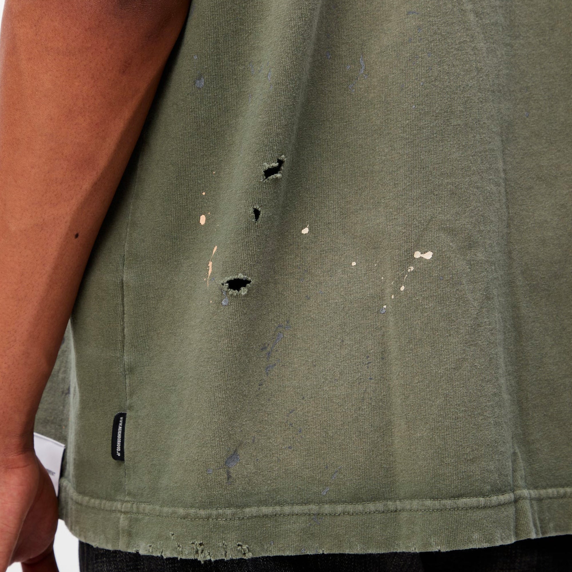 Neighborhood Mens Damage Crewneck SS Tee - Image 4