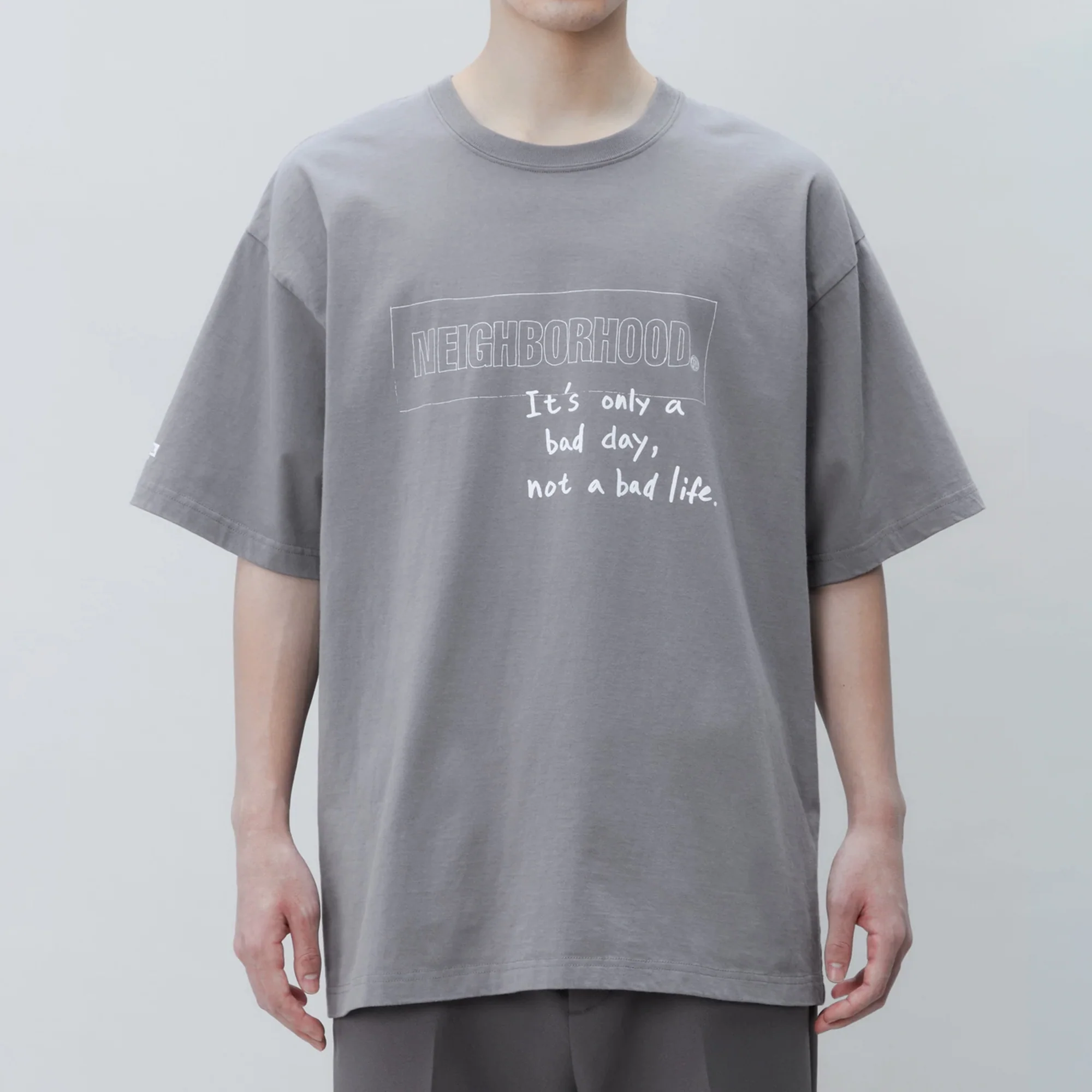 Neighborhood Mens NH-14 Tee 'Gray' - Image 2