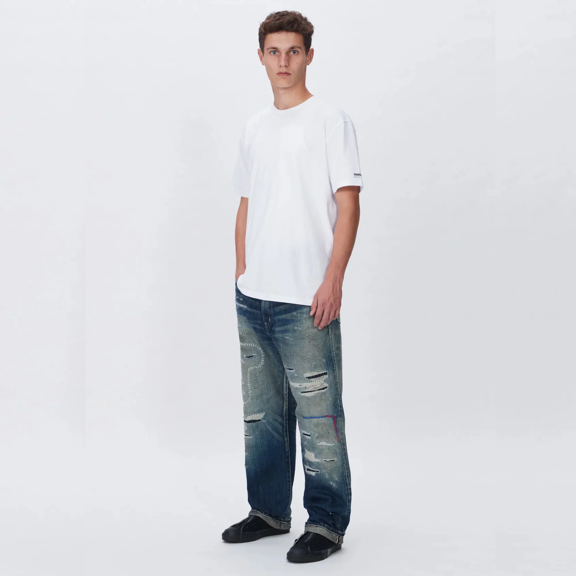 Neighborhood Mens Savage Denim Basic Jeans - Image 2