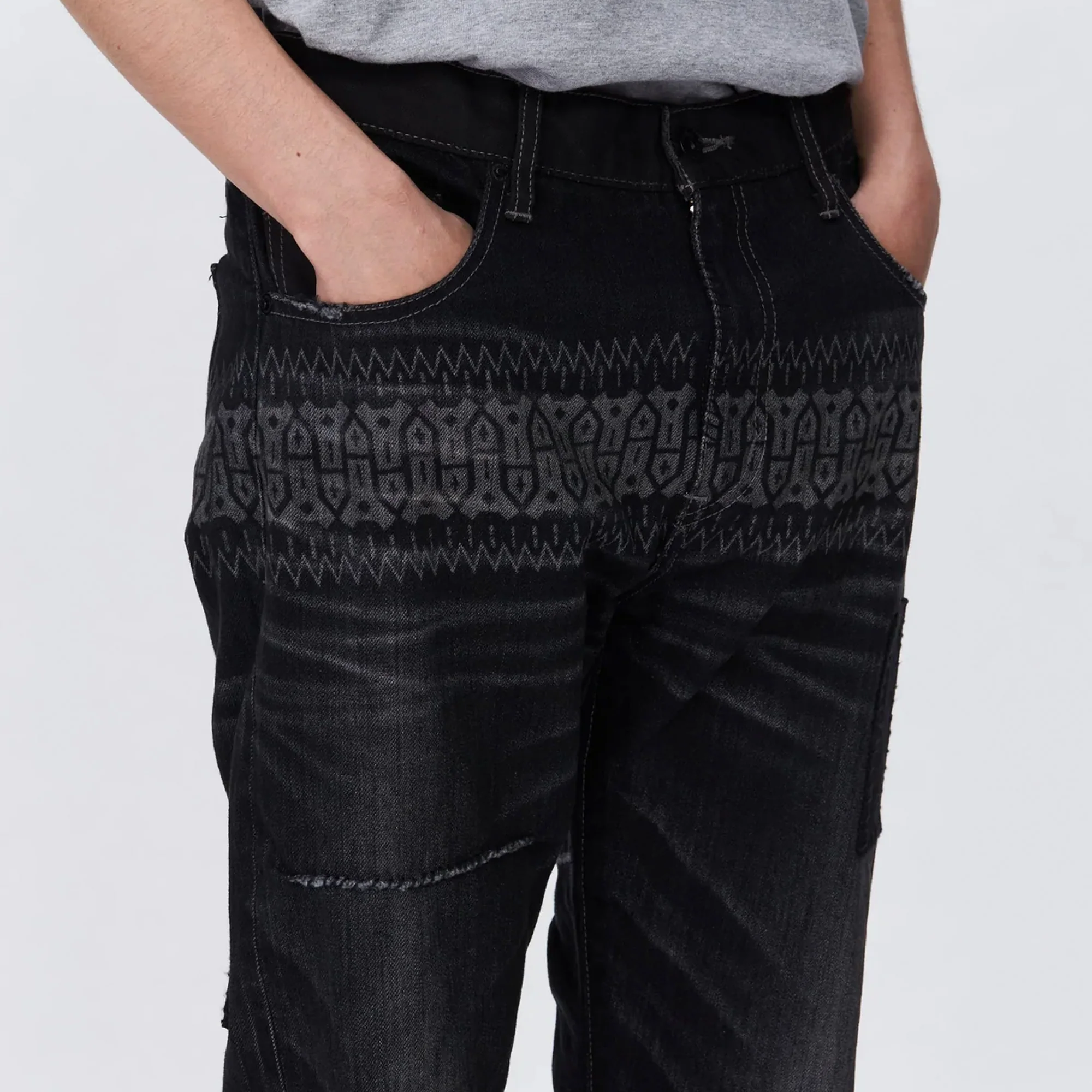 Neighborhood Mens Savage Denim Skinny Jeans - Image 4