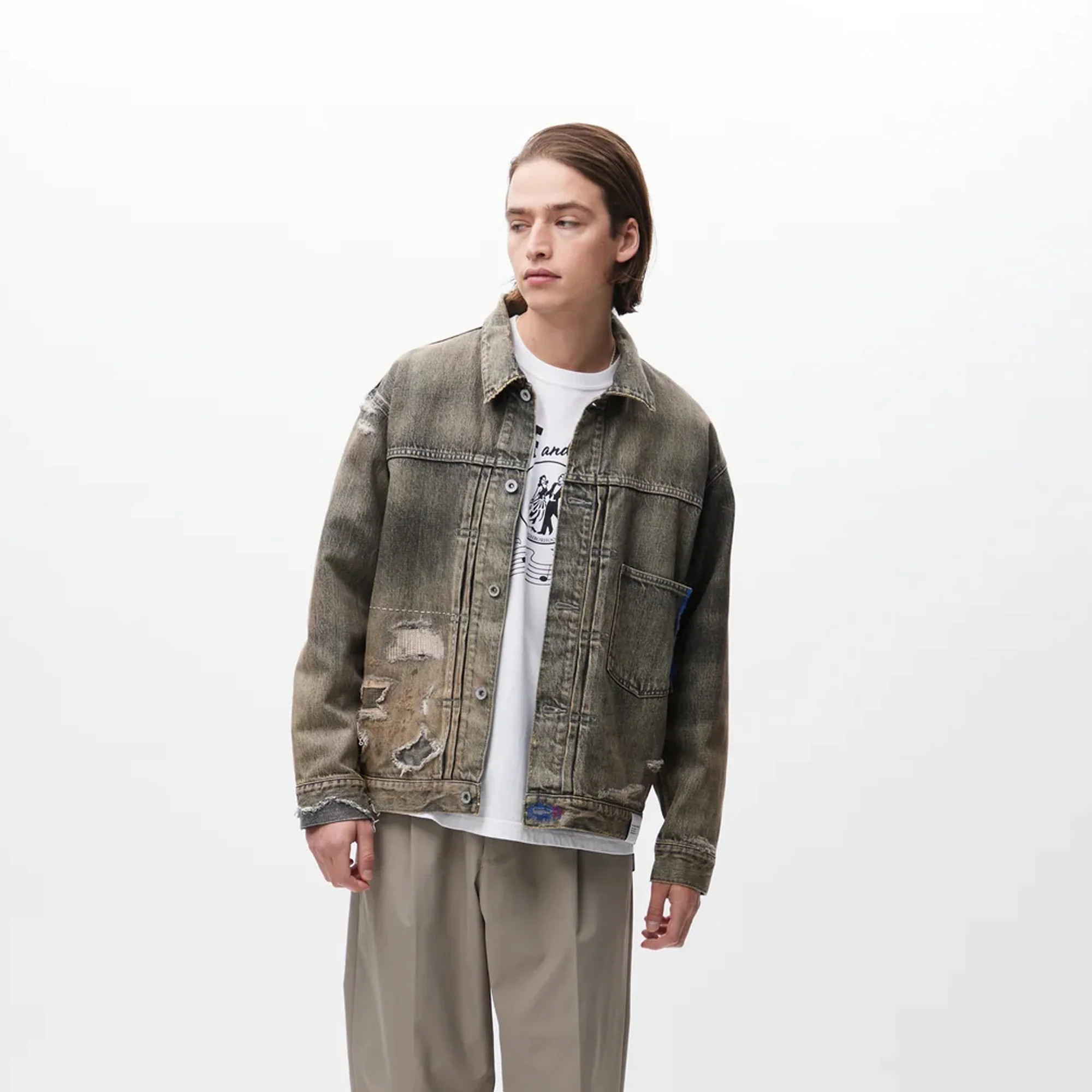 Neighborhood Mens Savage Denim Type 1 Jacket - Image 2