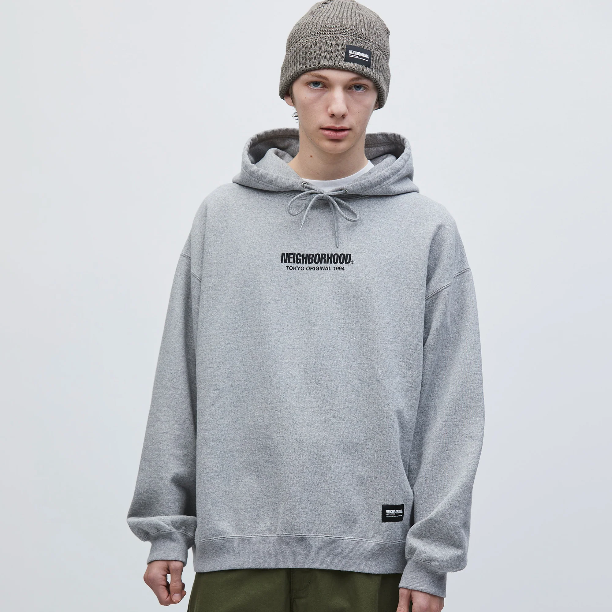 Neighborhood Mens Solid Sweat Hoodie - Image 2