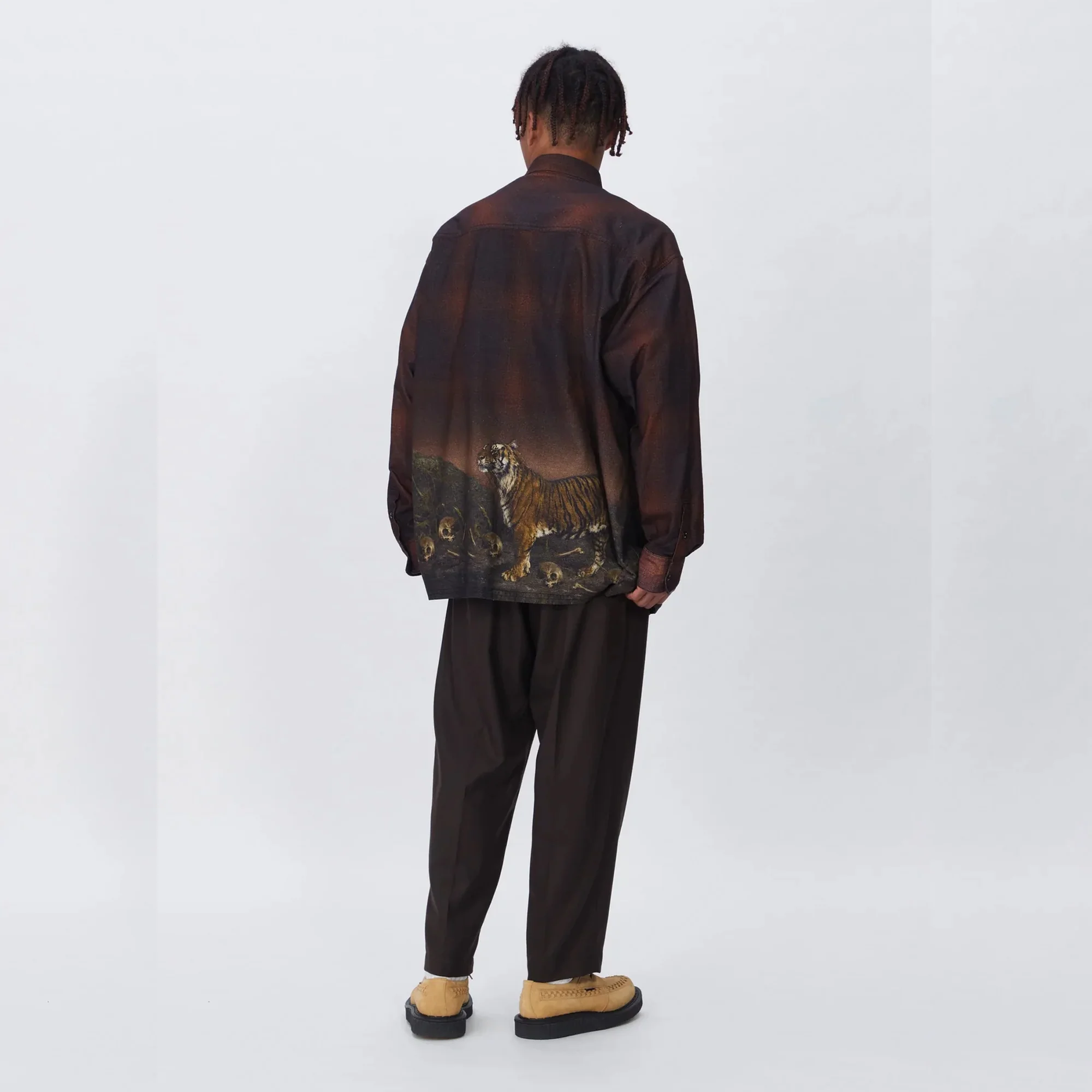Neighborhood Mens Tigerprint LS Shirt - Image 3