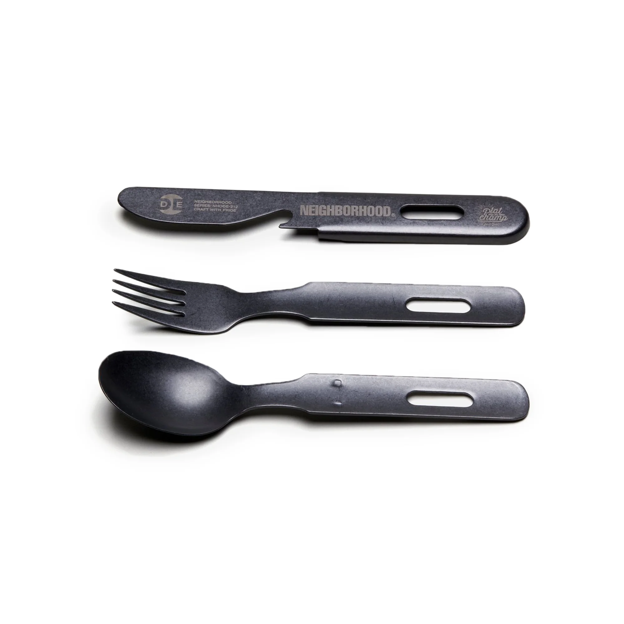 Neighborhood NH. Ode / S-Cutlery Set 'Black' - Image 2