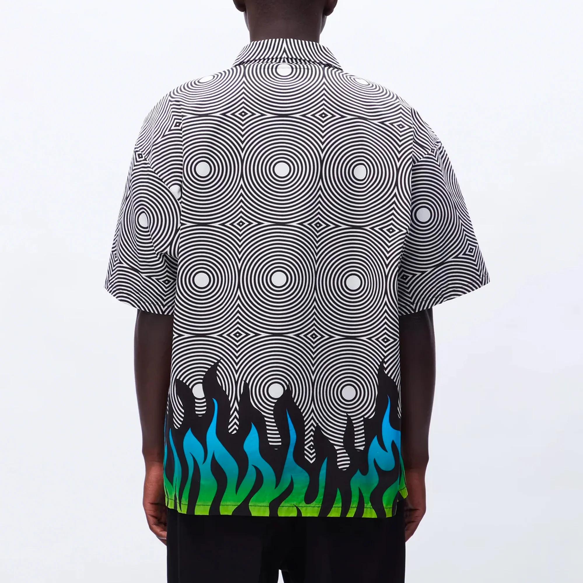 Neighborhood x DSC Mens Flame Pattern Shirt - Image 3
