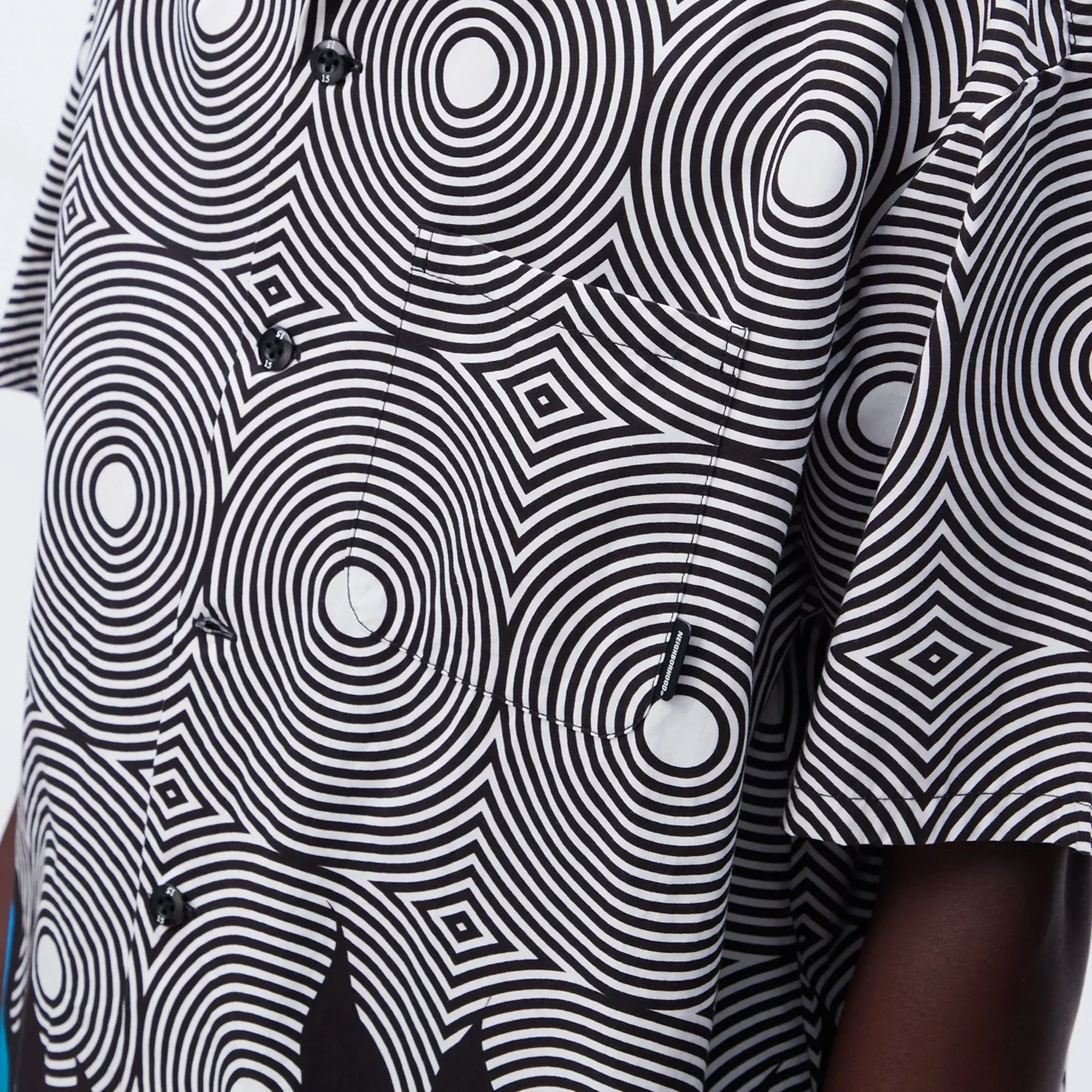 Neighborhood x DSC Mens Flame Pattern Shirt - Image 4