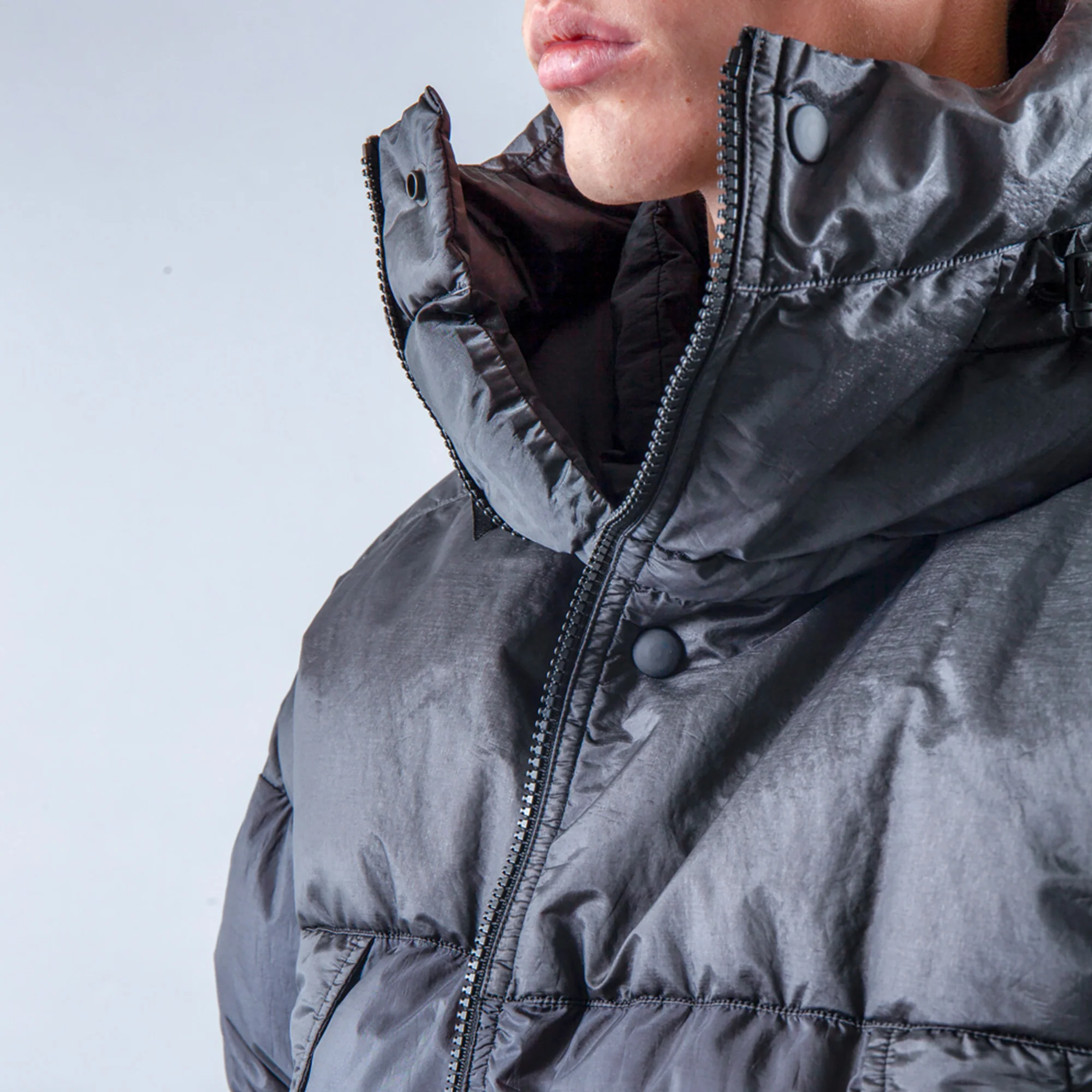 Nemen Darko Down Jacket in Charcoal - Image 4