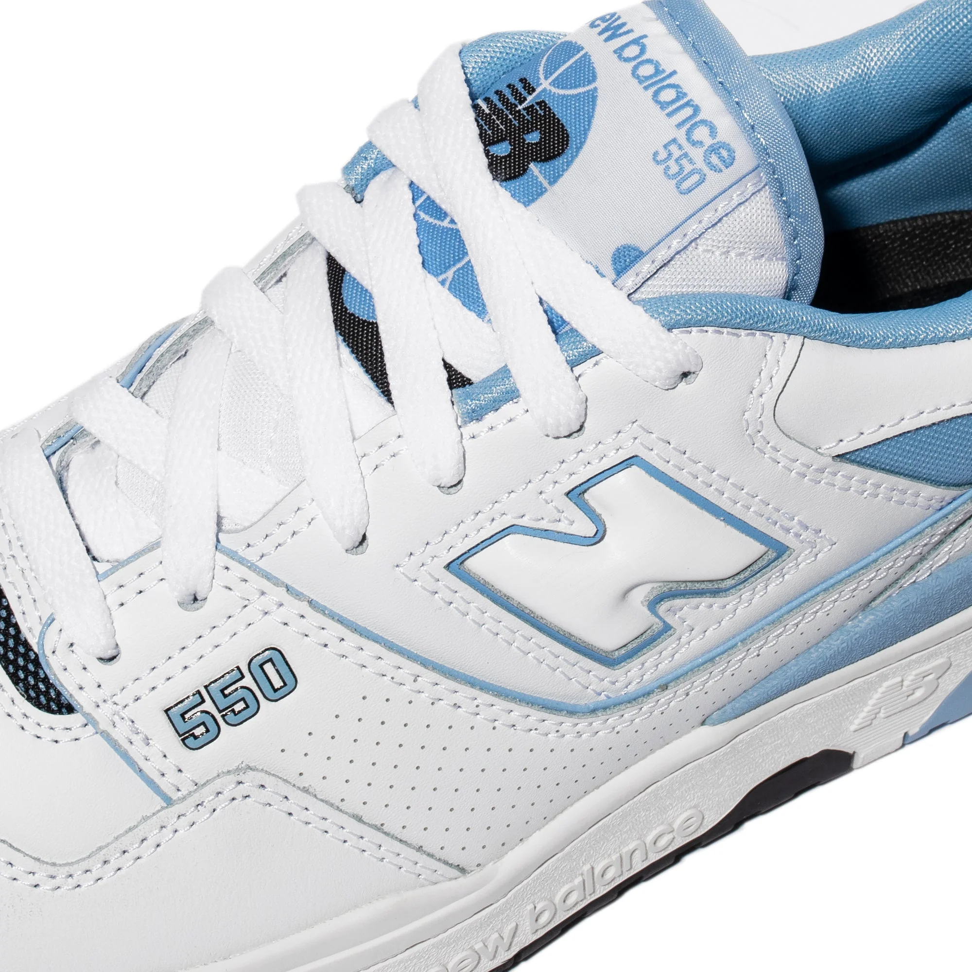 New Balance Mens 550 Carolina Blue Shoes - Image 4