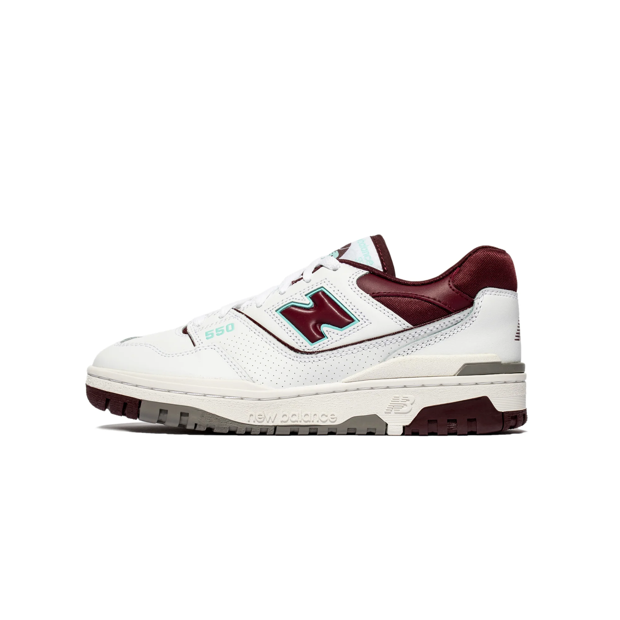 New Balance Mens 550 Shoes Burgundy